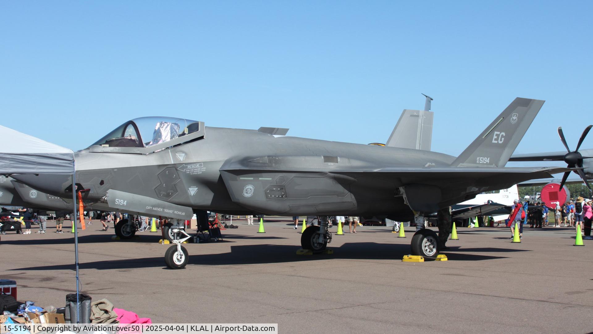15-5194, Lockheed Martin F-35A Lightning II C/N AF-169, F-35A
