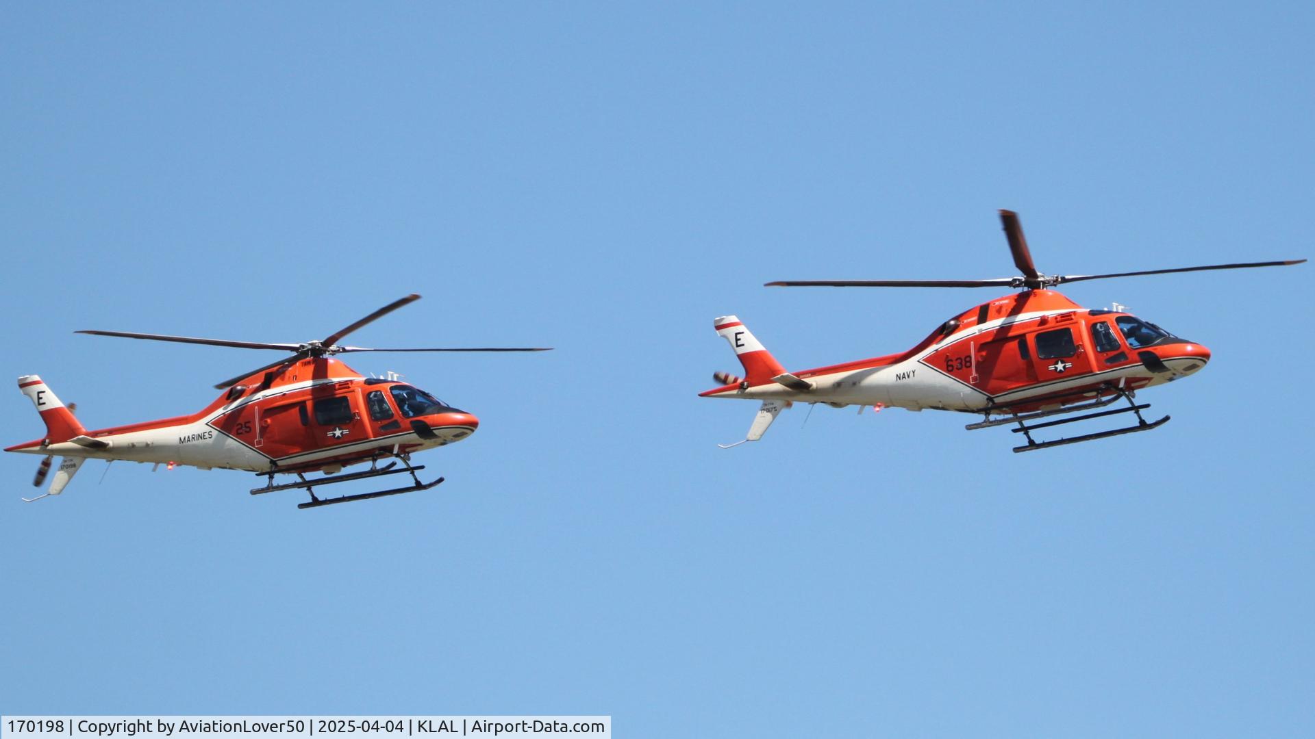 170198, Leonardo TH-73A Thrasher C/N 15861, 2x TH-73As arriving into Sun n Fun 2025