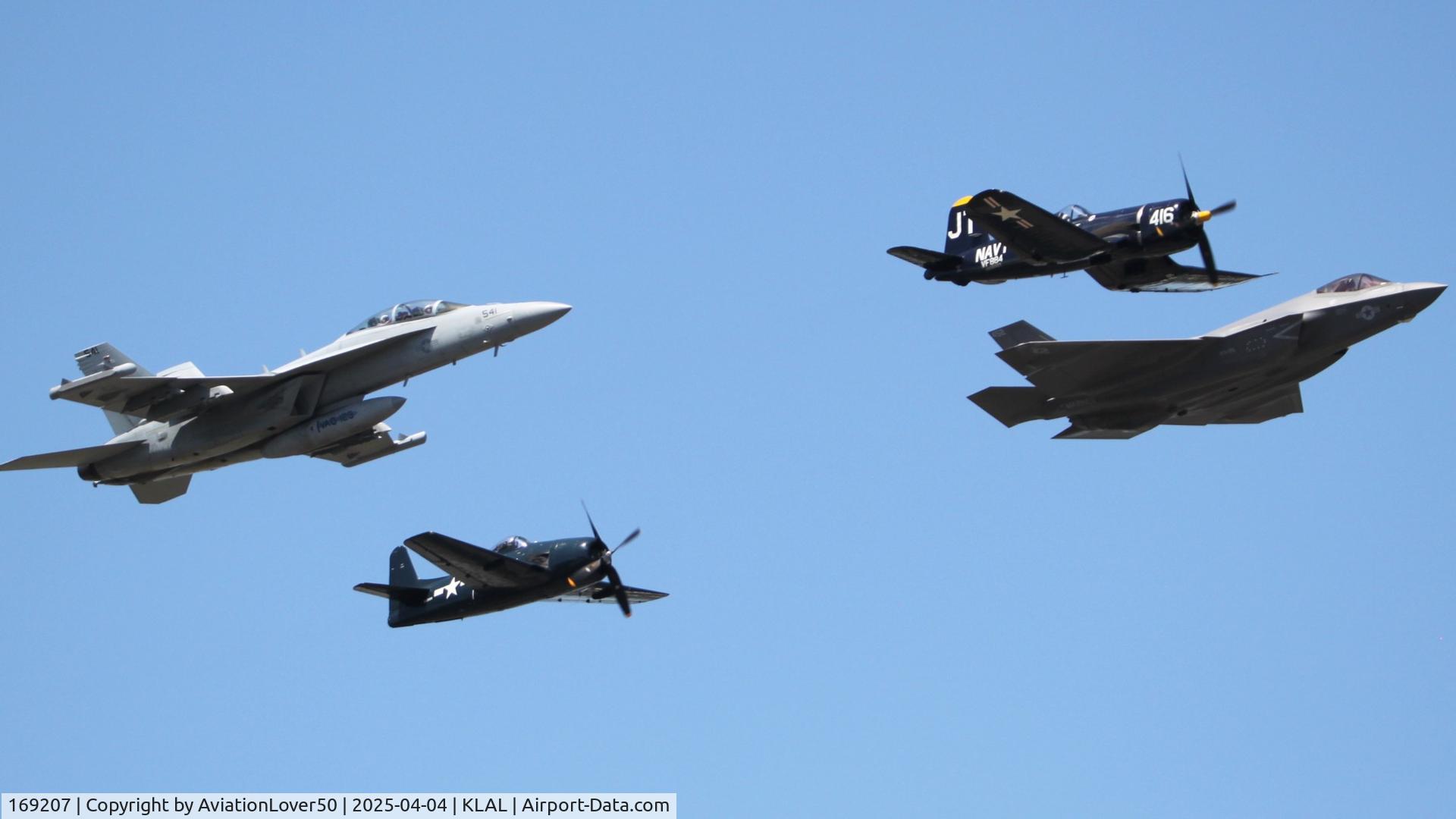 169207, Boeing EA-18G Growler C/N G-140, EA-18G, F8F-1B, F4U-4, and F-35C