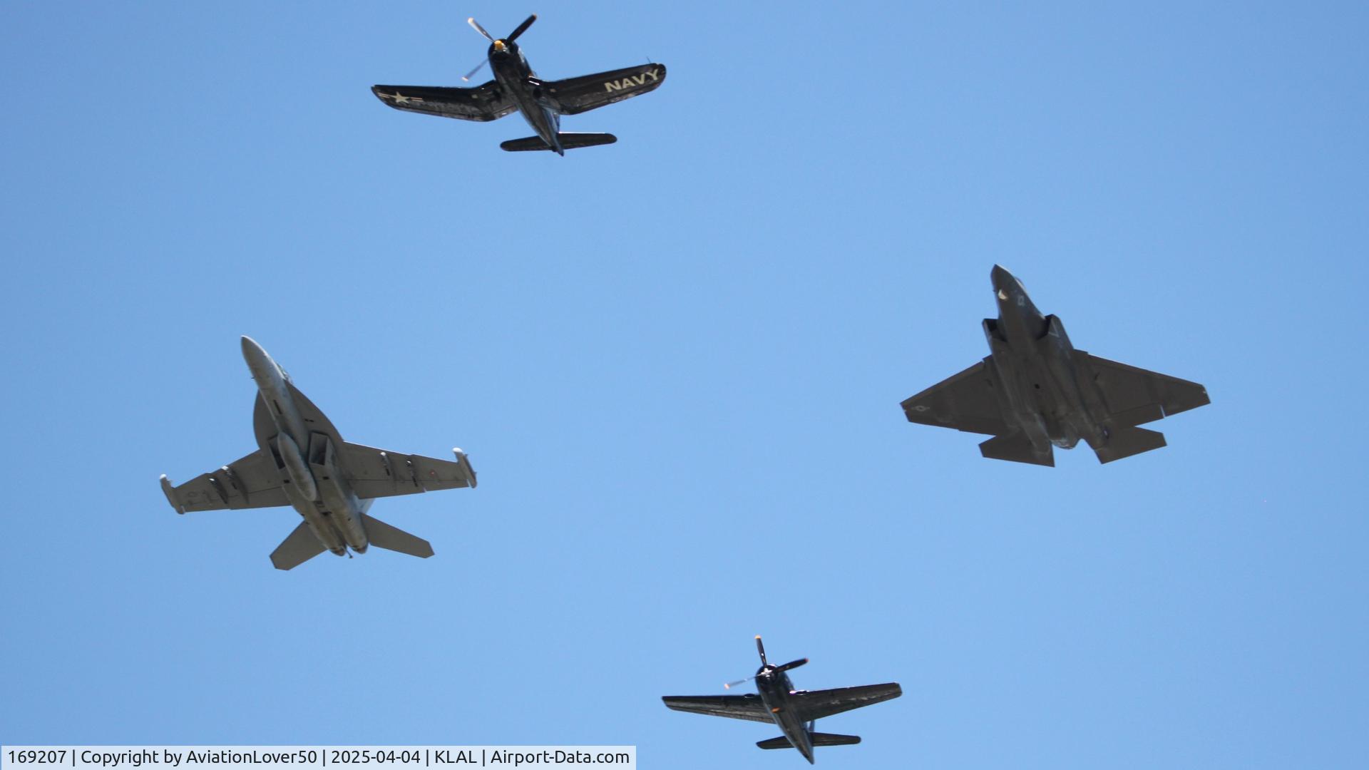 169207, Boeing EA-18G Growler C/N G-140, EA-18G, F4U-4, F8F-1B, and F-35C