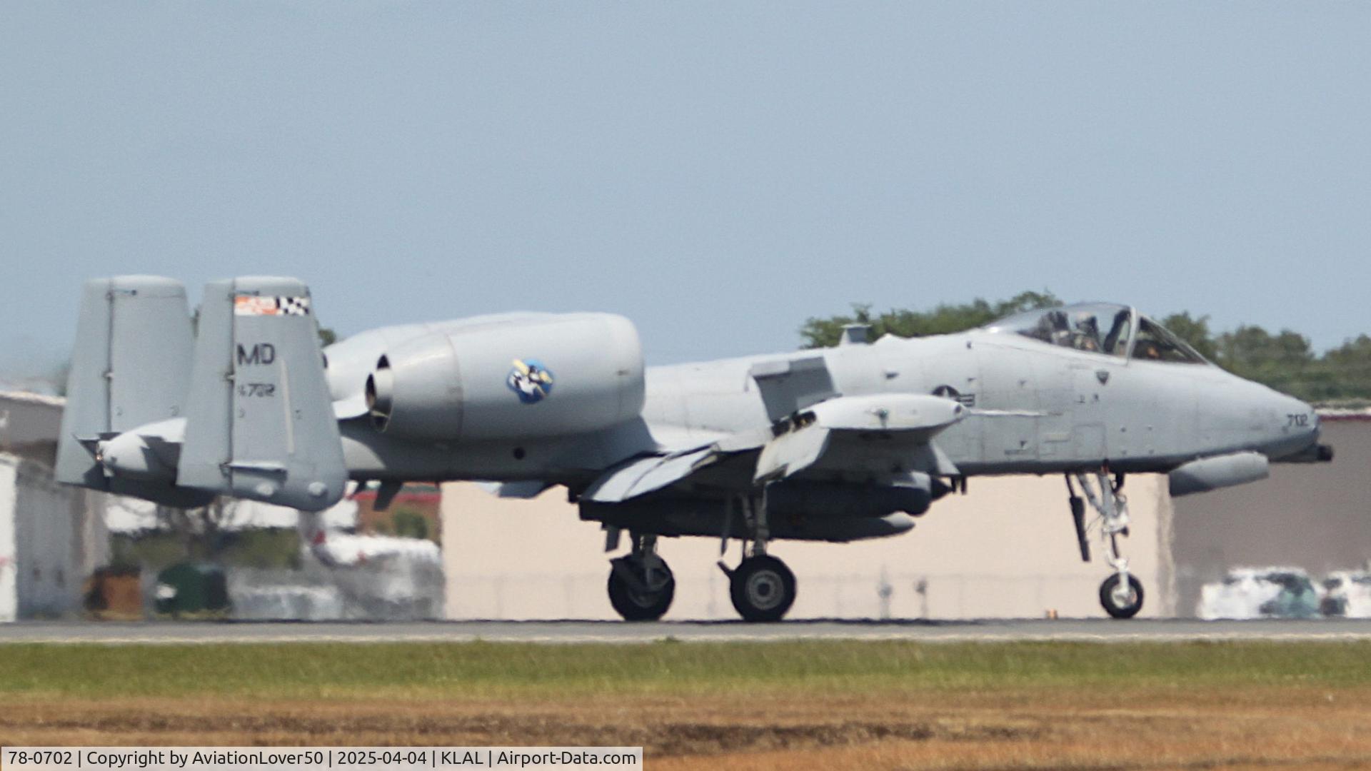 78-0702, 1978 Fairchild Republic A-10C Thunderbolt II C/N A10-0322, A-10C