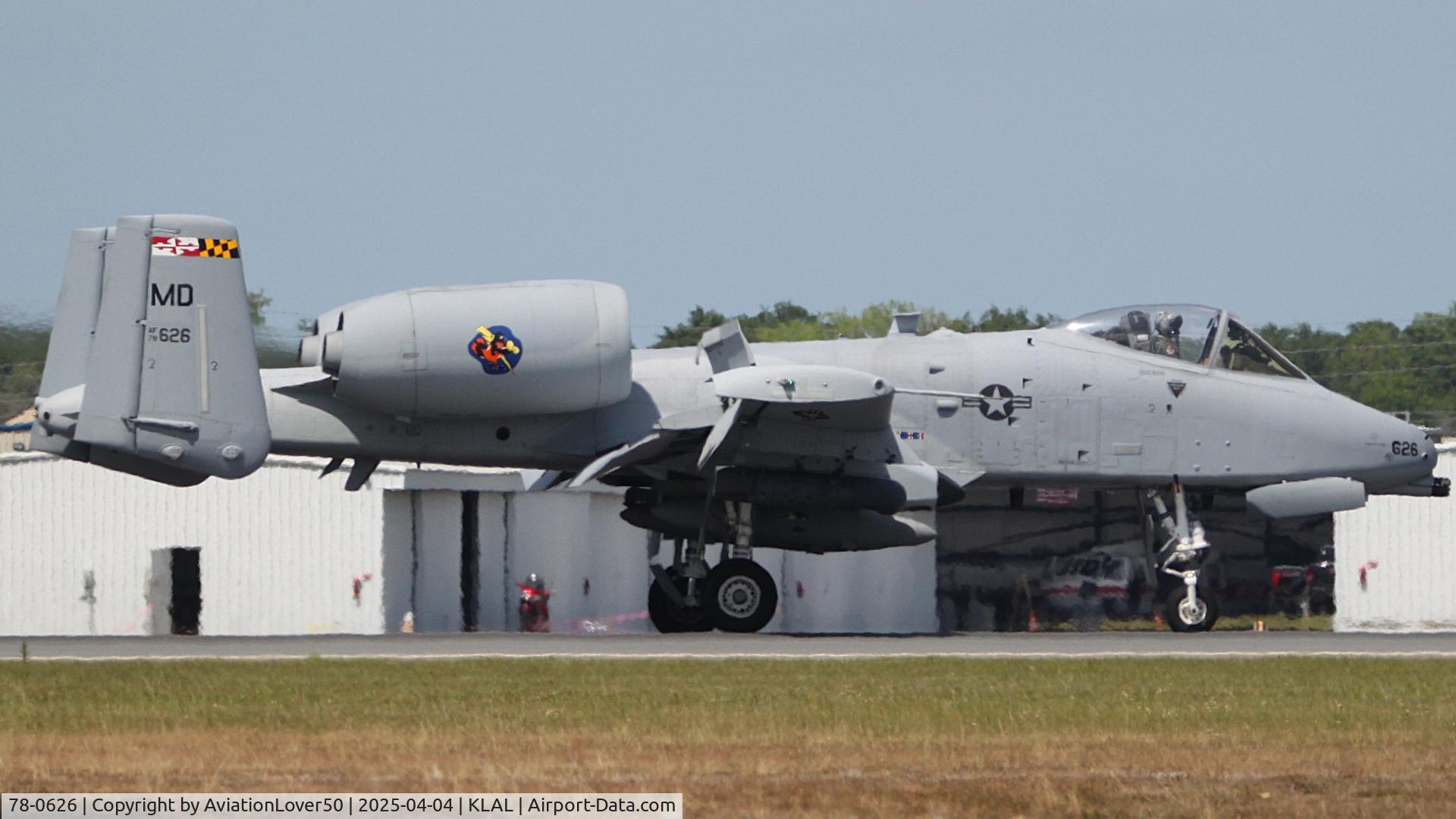 78-0626, 1978 Fairchild Republic A-10C Thunderbolt II C/N A10-0246, A-10C