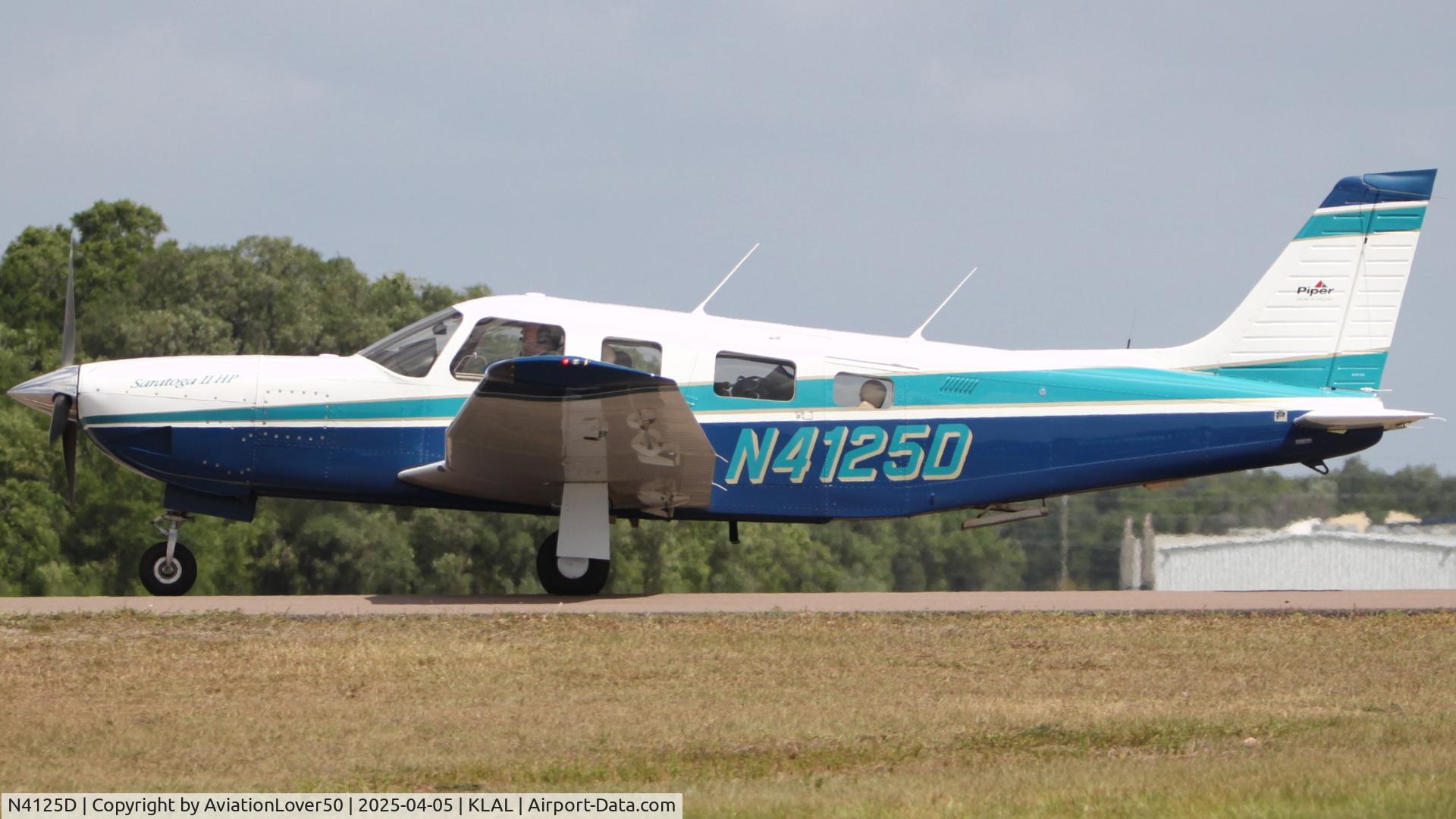 N4125D, 1998 Piper PA-32R-301 C/N 3246103, Saratoga II HP