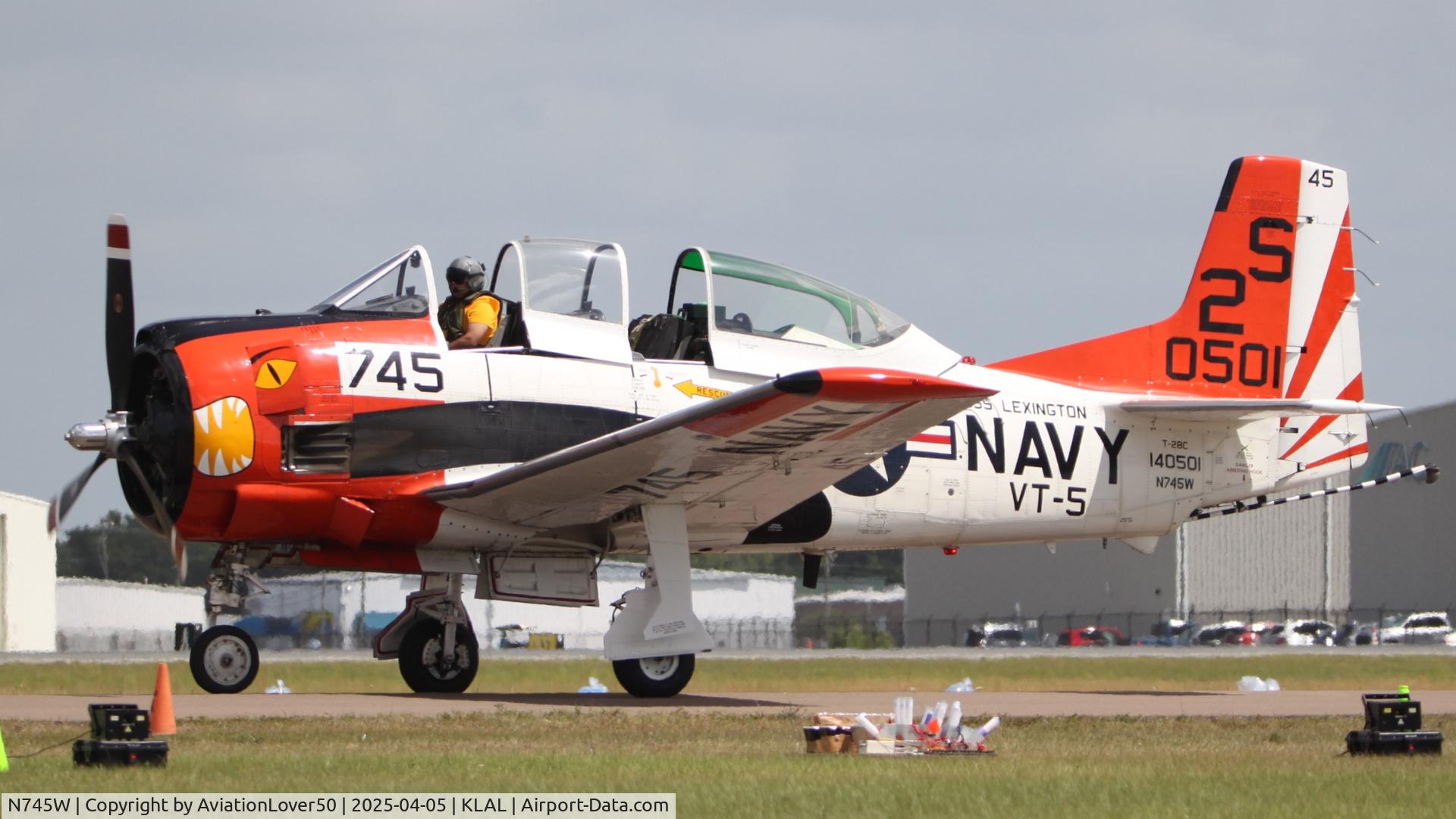 N745W, 1956 North American T-28C Trojan C/N 24-533 (140501), T-28C