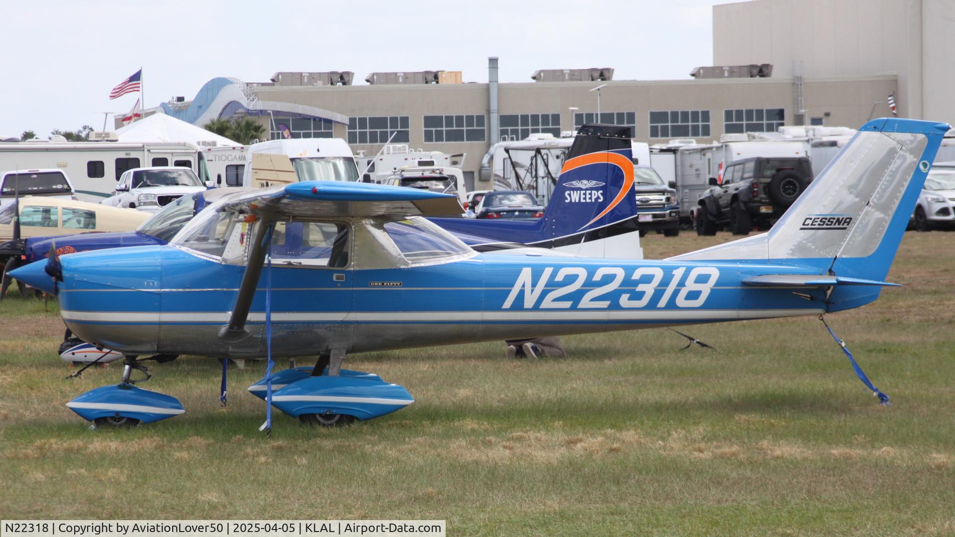 N22318, 1968 Cessna 150H C/N 15068214, 150H owned by @flymetothefun (IG/Threads/X/TikTok), Fly Me to the Fun™ (YT/FB)