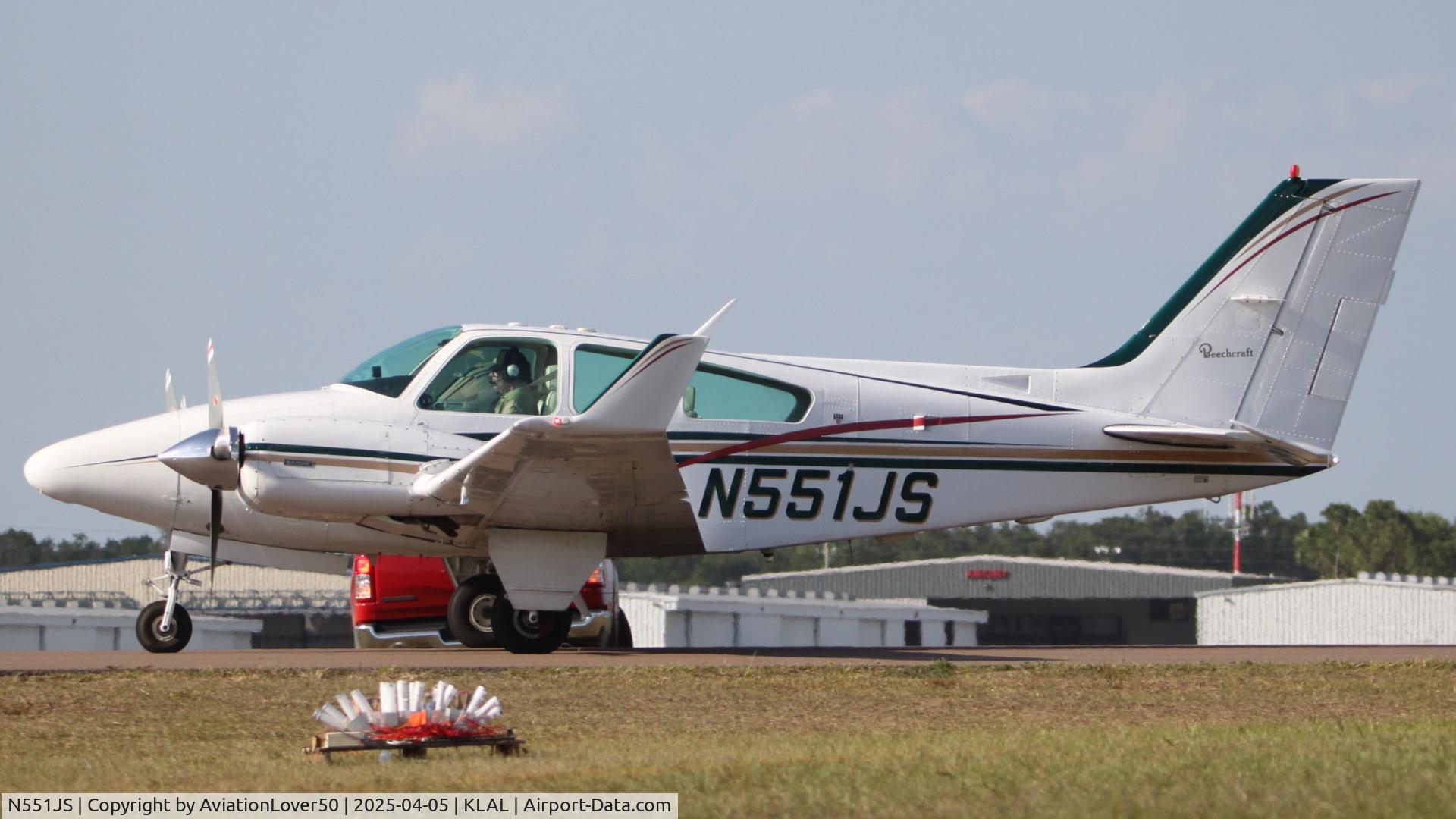 N551JS, 1978 Beech 95-B55 (T42A) Baron C/N TC-2199, B55 Baron