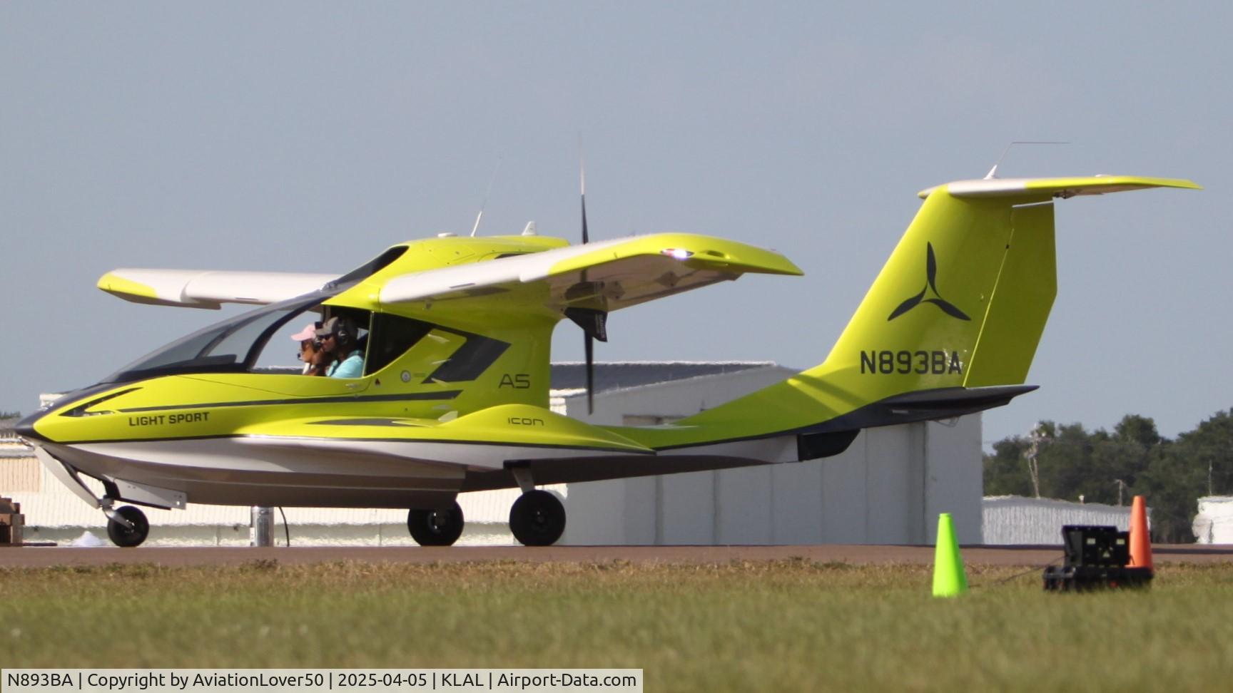 N893BA, 2022 ICON Aircraft A5 C/N 00196, Icon A5