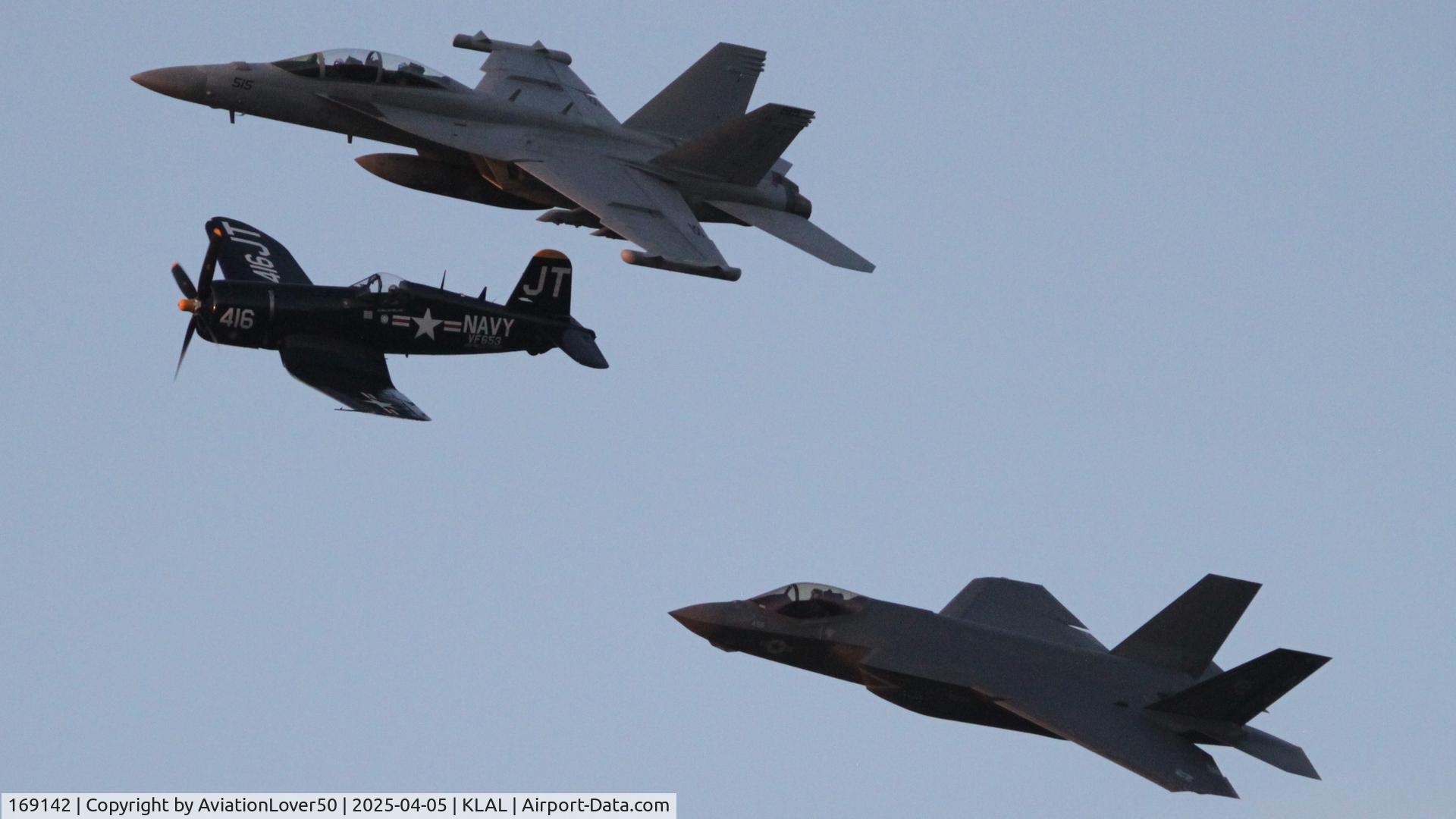 169142, Boeing EA-18G Growler C/N G133, EA-18G, F4U-4, and F-35C