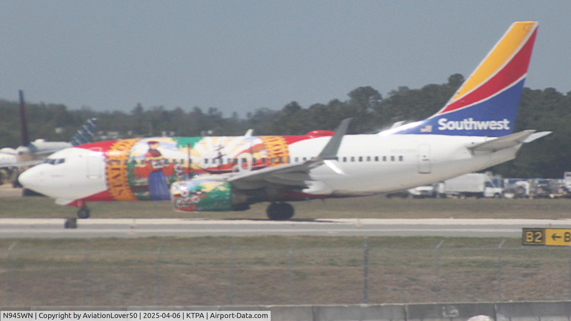 N945WN, 2010 Boeing 737-7H4 C/N 36660, Southwest Florida One 737