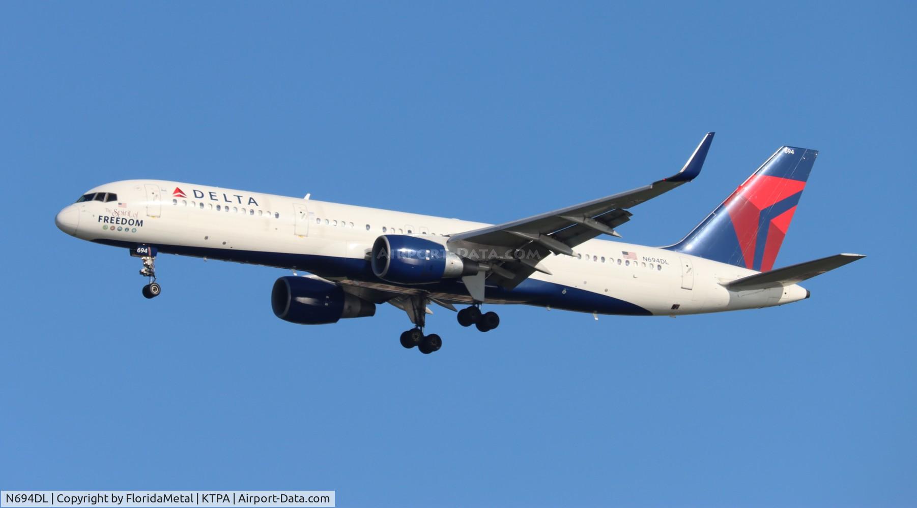 N694DL, 1998 Boeing 757-232 C/N 29726, DAL 752 zx atl-tpa