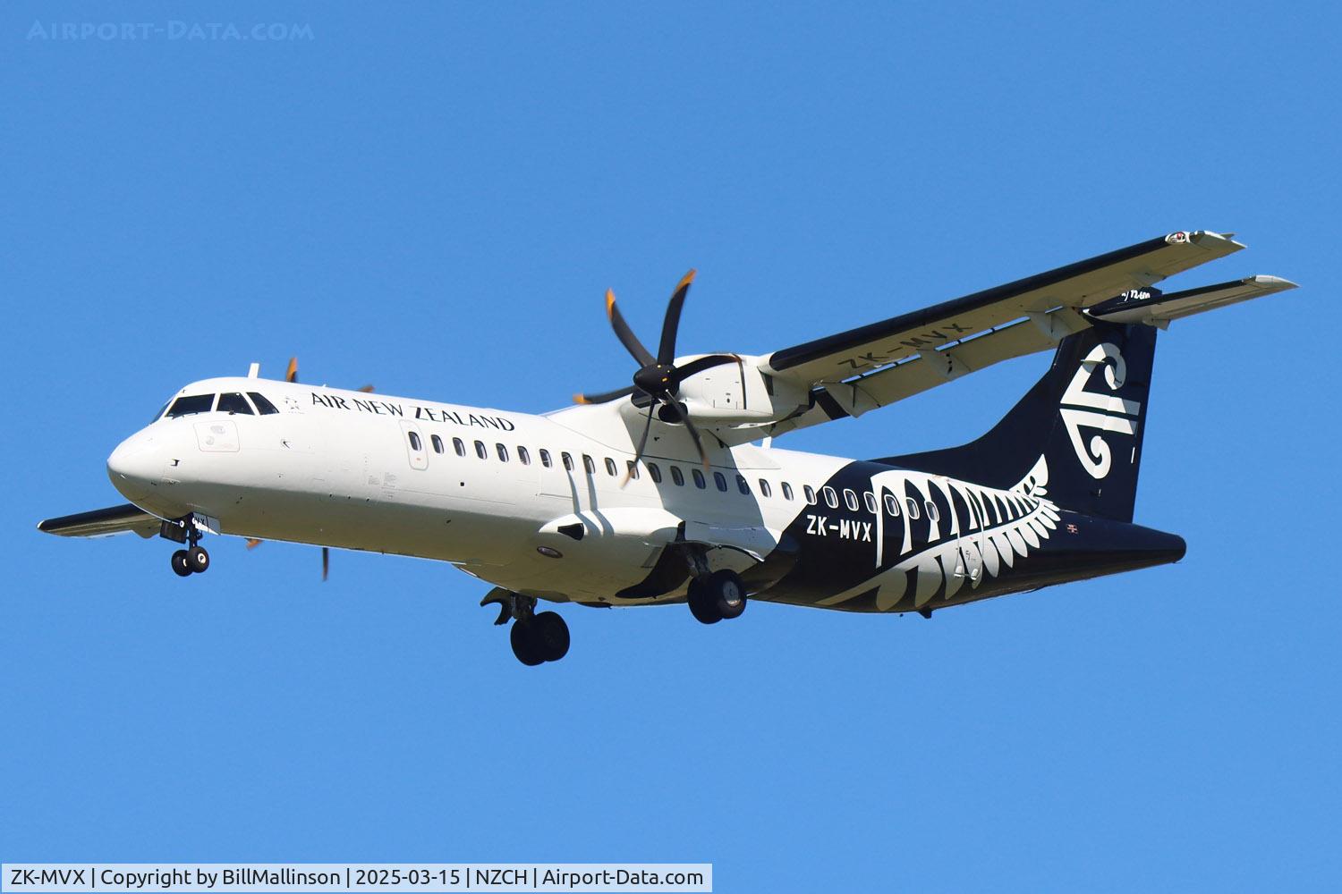ZK-MVX, 2019 ATR 72-600 C/N 1551, as NZ750M from DUD