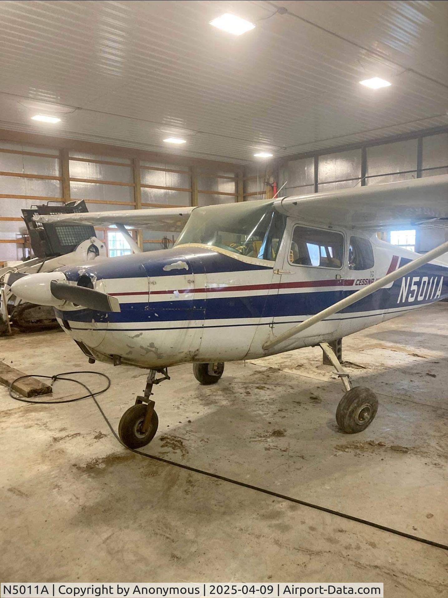 N5011A, 1955 Cessna 172 C/N 28011, 11A airframe damage