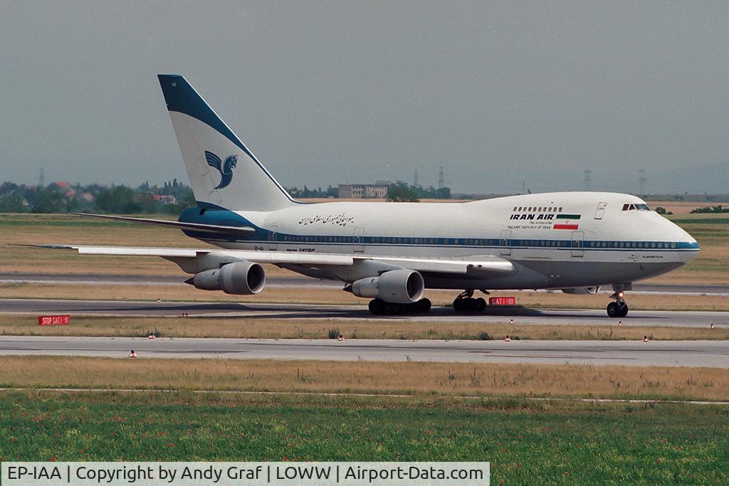 EP-IAA, 1976 Boeing 747SP-86 C/N 20998/275, Iran Air 747SP
