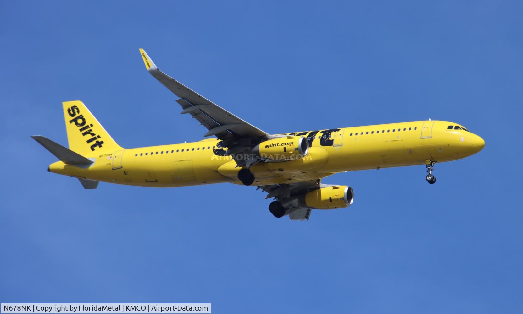 N678NK, 2017 Airbus A321-231 C/N 7857, NKS A321 zx dtw-mco