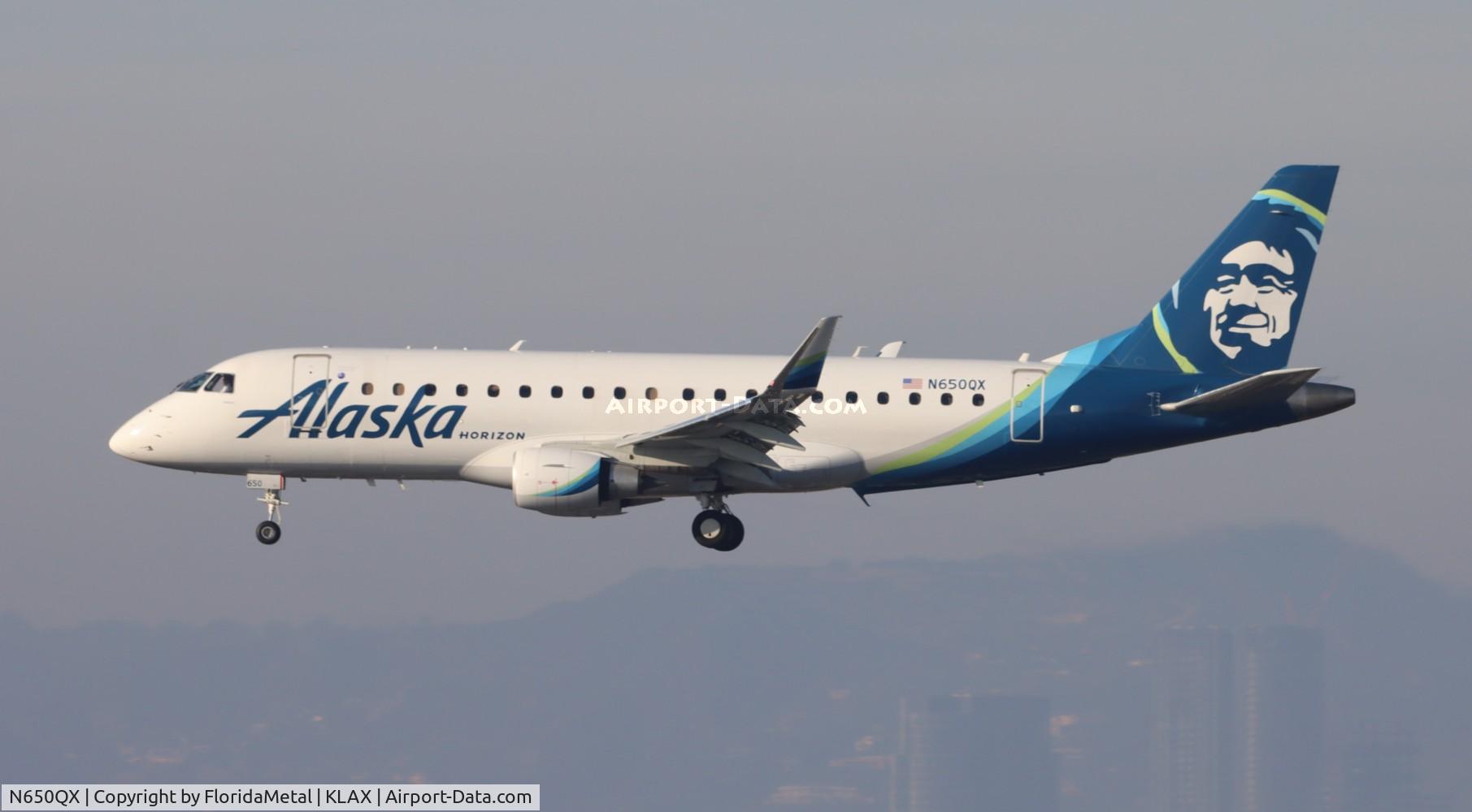 N650QX, 2019 Embraer ERJ 175-200LR C/N 17000809, QXE/ASA E175 zx boi-lax