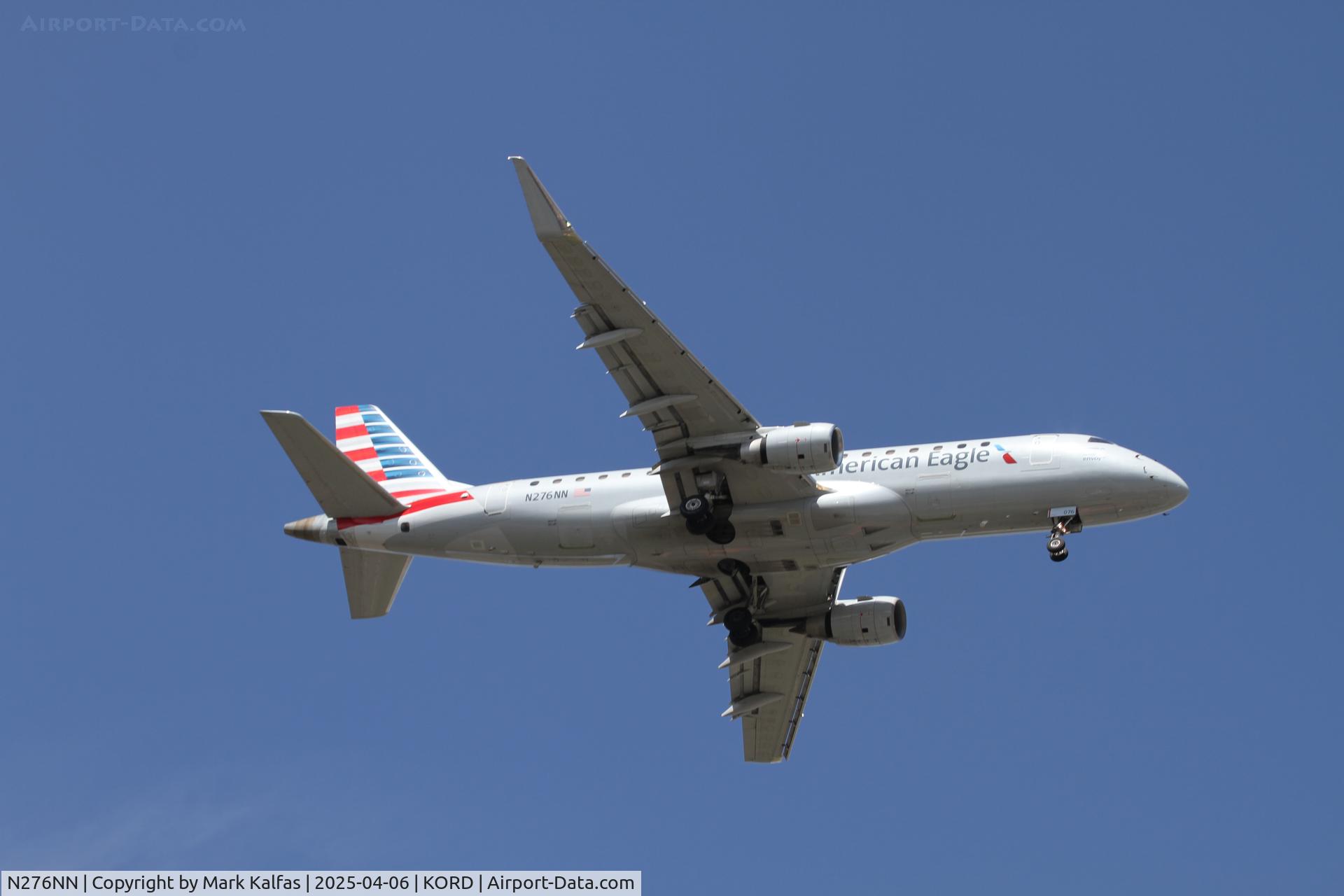 N276NN, 2019 Embraer 175LR (ERJ-170-200LR) C/N 17000781, E75L Envoy / American Eagle Embraer 175LR N276NN arriving 10R KORD