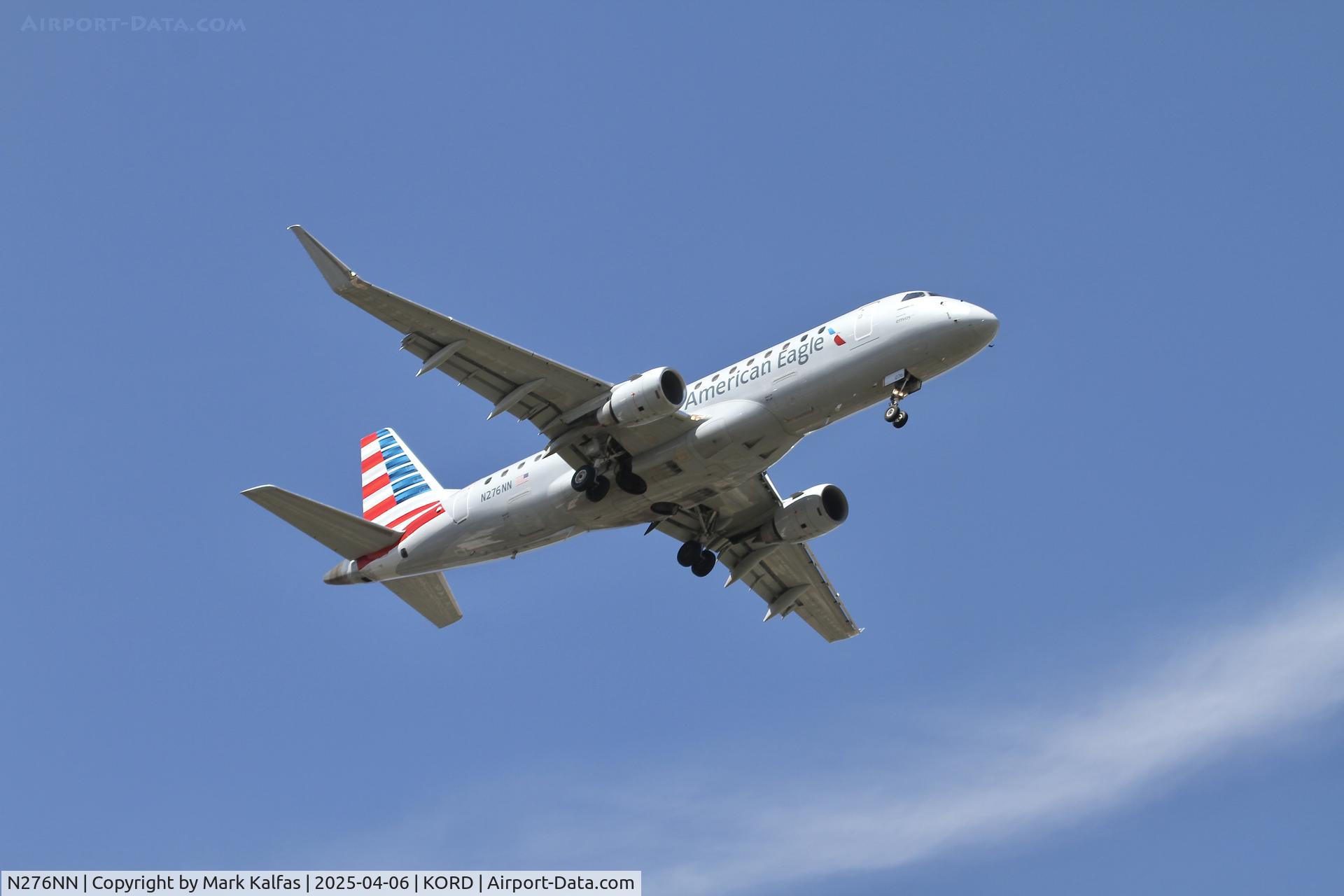 N276NN, 2019 Embraer 175LR (ERJ-170-200LR) C/N 17000781, E75L Envoy / American Eagle Embraer 175LR N276NN arriving 10R KORD