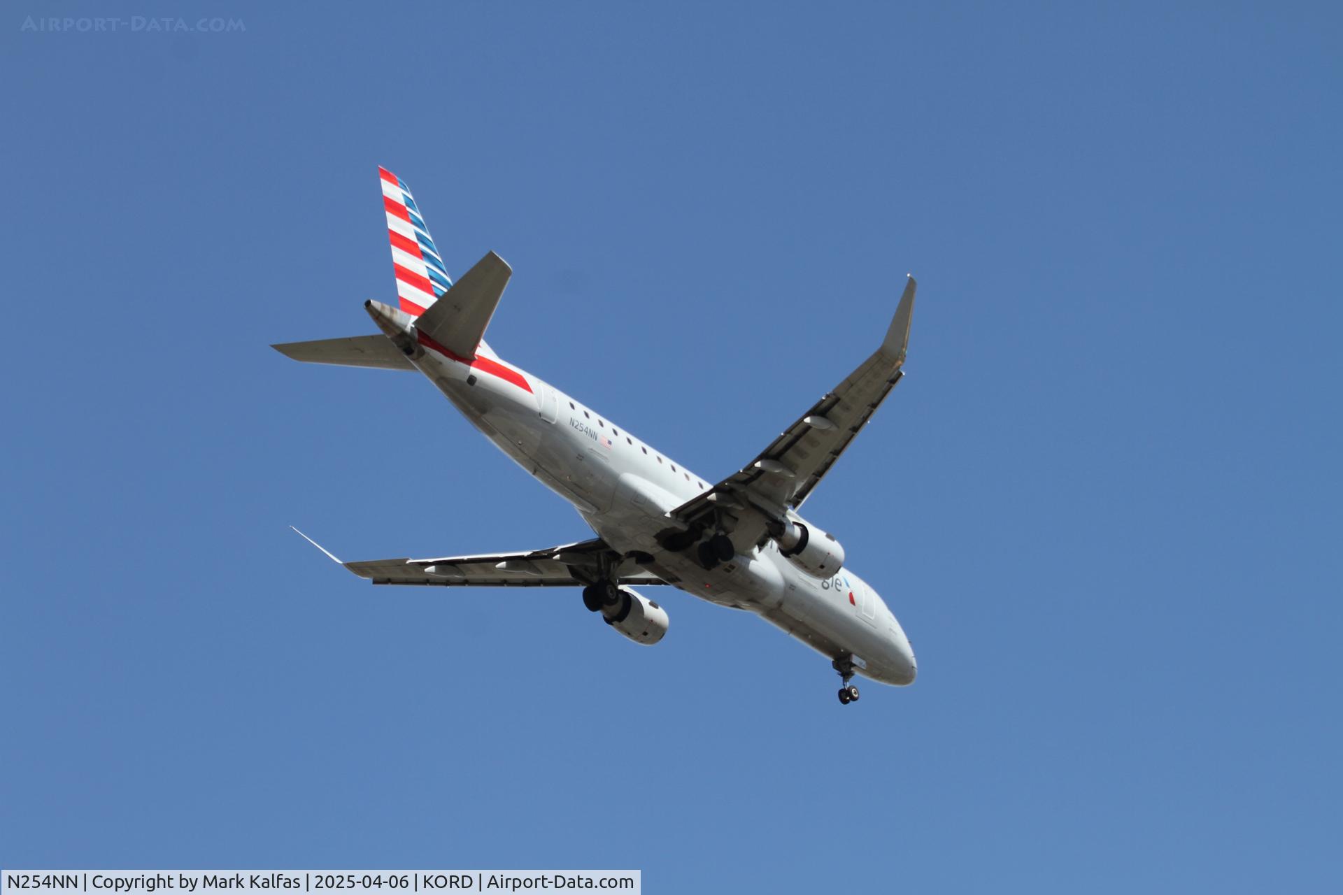 N254NN, 2017 Embraer 175LR (ERJ-170-200LR) C/N 17000650, E75L Envoy /American Eagle Embraer 175LR  N254NN arriving 10R KORD