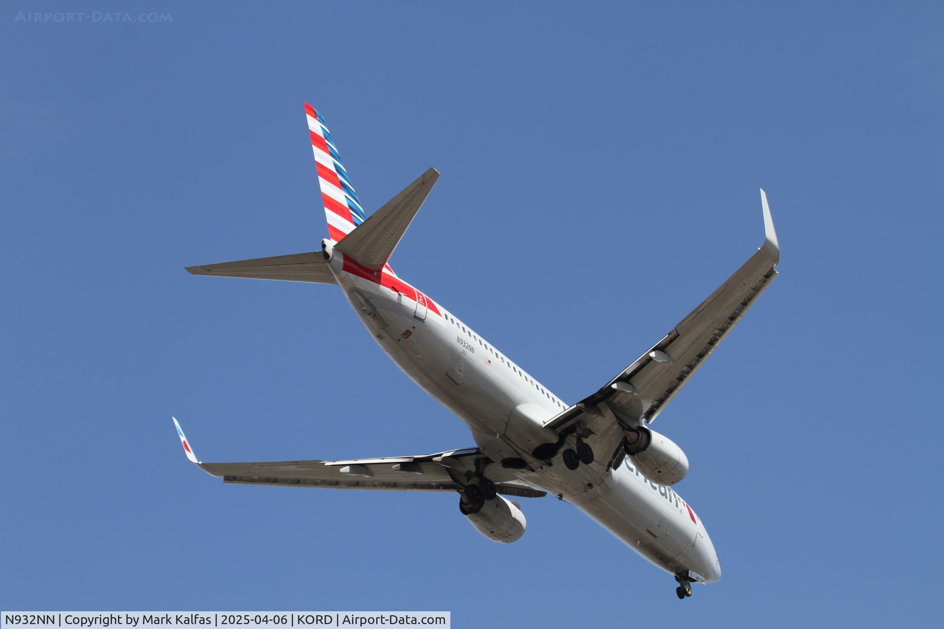 N932NN, 2013 Boeing 737-832 C/N 33488, B738 American Airlines Boeing 737-832, N932NN arriving 10R KORD