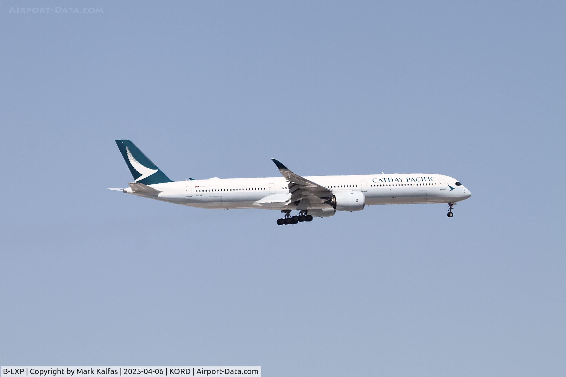 B-LXP, 2022 Airbus A350-1041 C/N 503, A35K Cathay Pacific Airbus A350-1041 B-LXP arriving 10C KORD