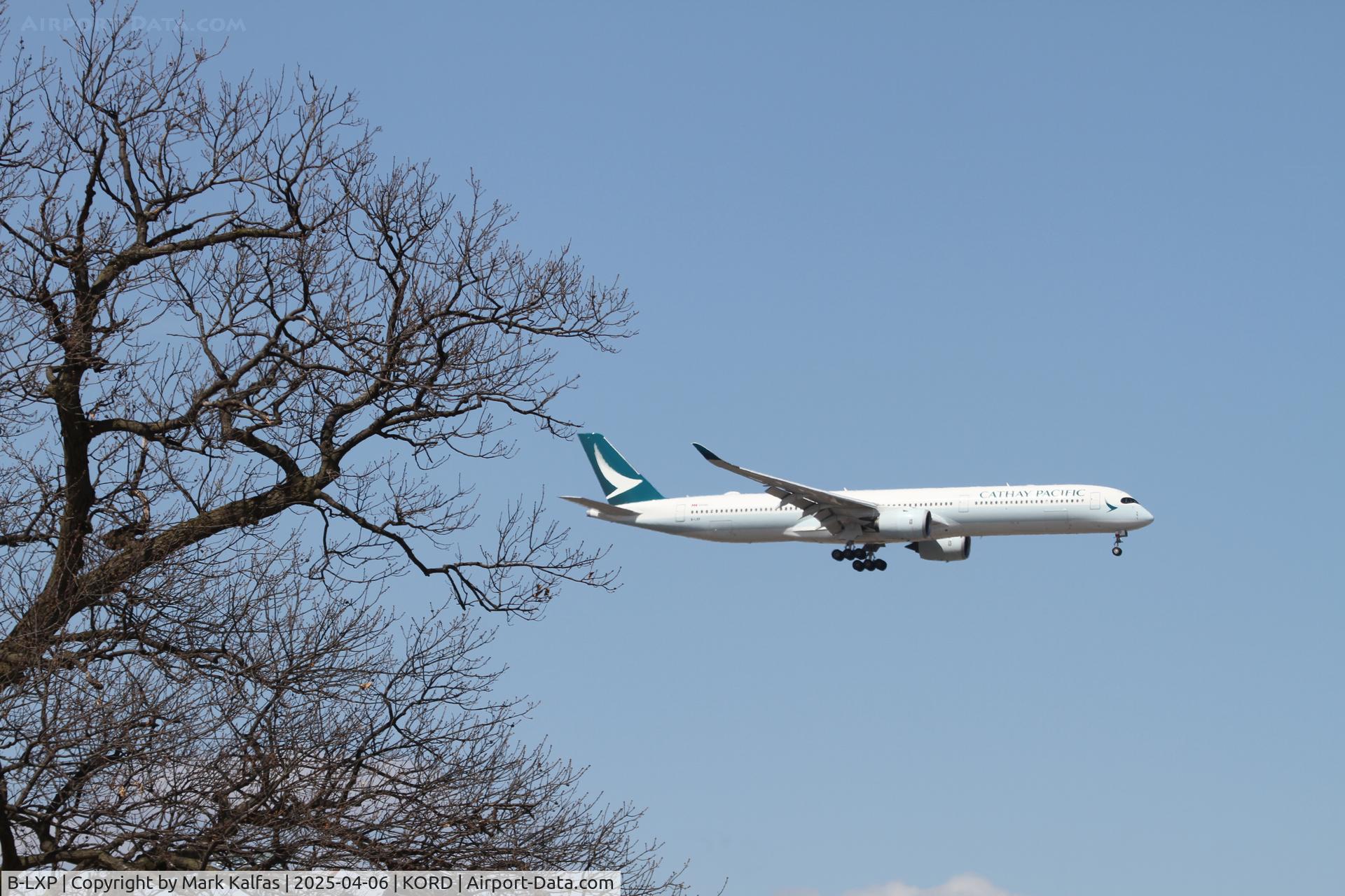 B-LXP, 2022 Airbus A350-1041 C/N 503, A35K Cathay Pacific Airbus A350-1041 B-LXP arriving 10C KORD