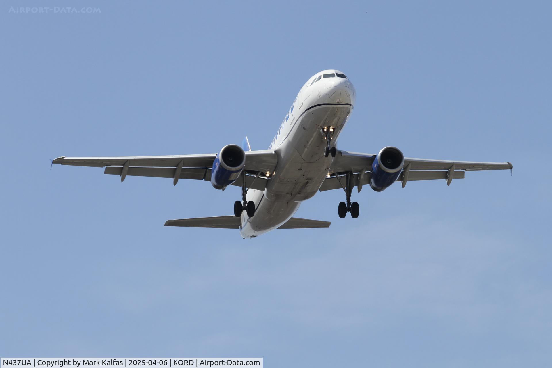 N437UA, 1997 Airbus A320-232 C/N 655, A320 United Airlines Airbus A320-232 N437UA  on approach 10R KORD