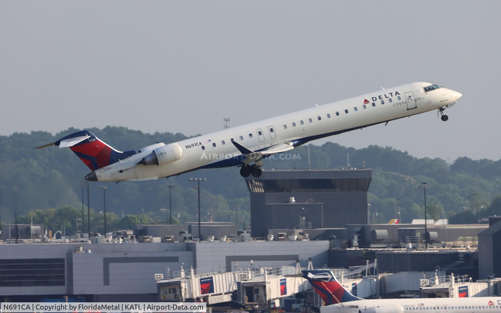 N691CA, 2007 Bombardier CRJ-900ER (CL-600-2D24) C/N 15136, EDV/DAL CR9 zx atl-tys