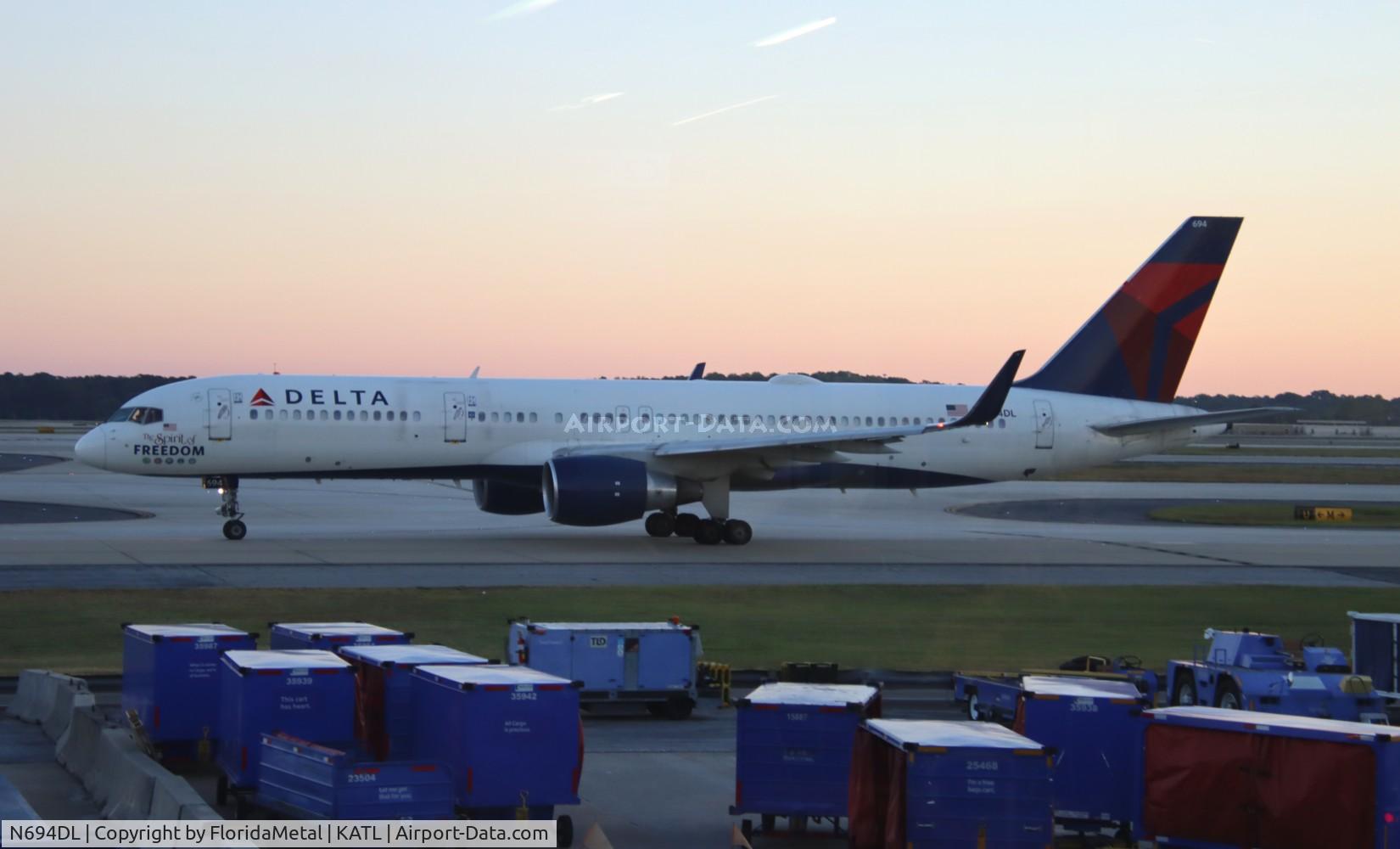 N694DL, 1998 Boeing 757-232 C/N 29726, DAL 752 zx atl-tpa