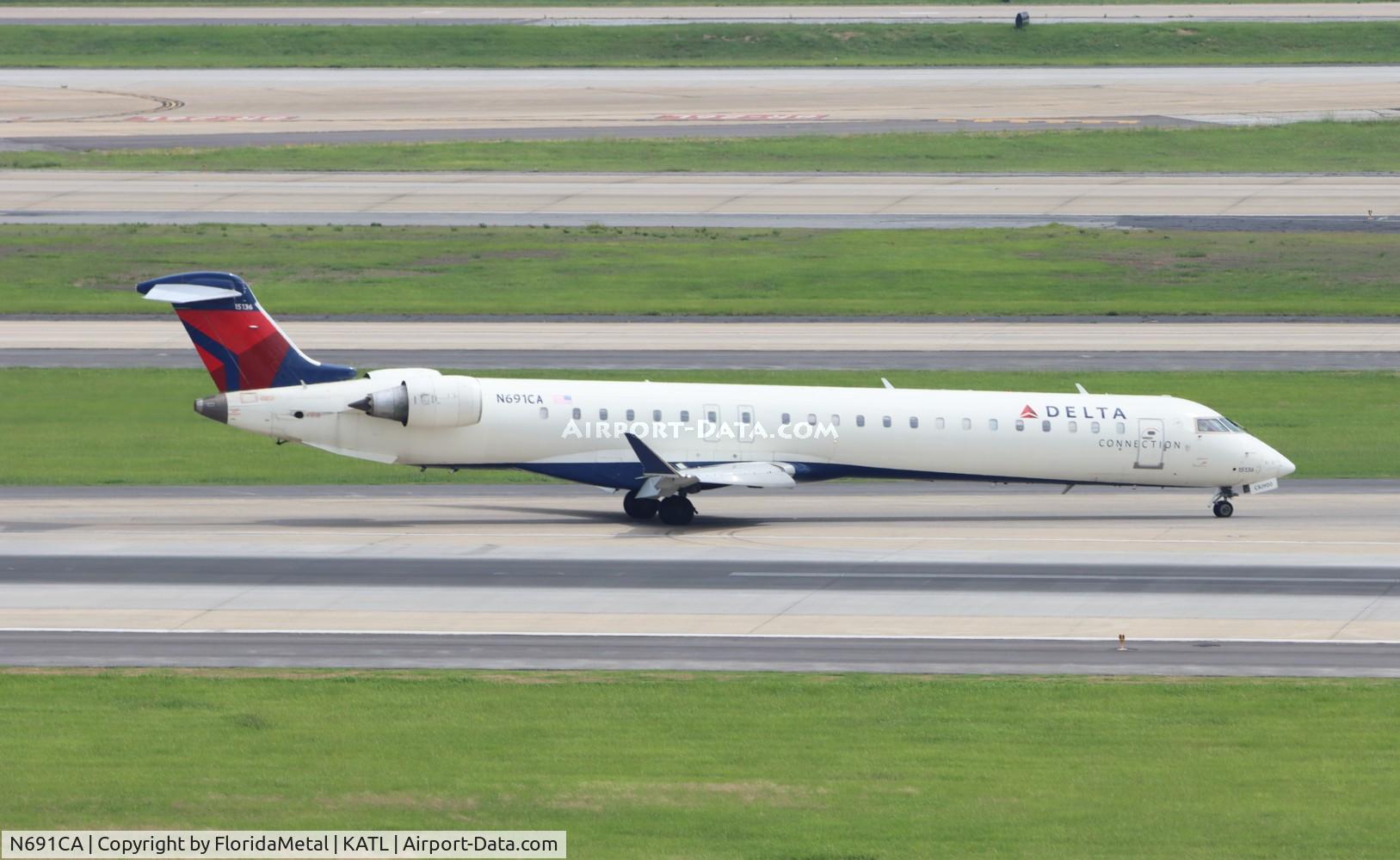 N691CA, 2007 Bombardier CRJ-900ER (CL-600-2D24) C/N 15136, EDV/DAL CR9 zx xna-atl