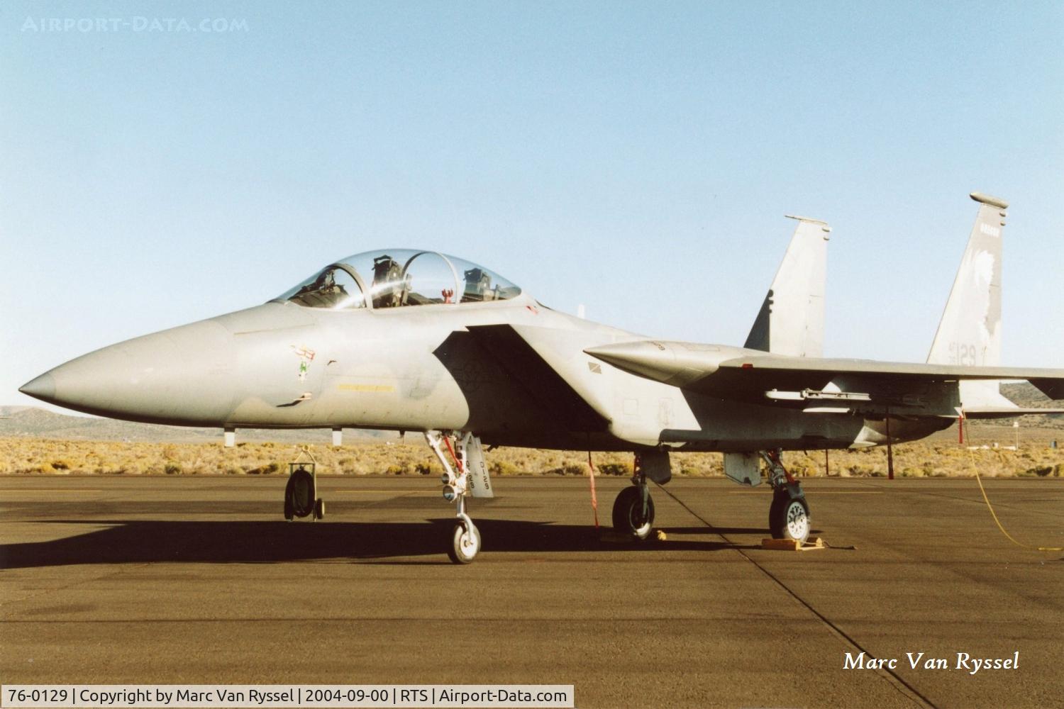 76-0129, 1976 McDonnell Douglas F-15B Eagle C/N 0227/B031, At Reno Air Races 2004.