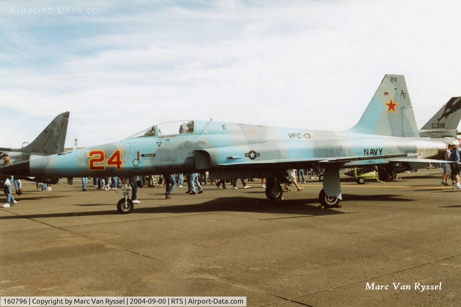 160796, 1973 Northrop F-5E Tiger II C/N R.1092, At the 2004 Reno Air Races. VFC-13 'Saints' NAS Fallon.