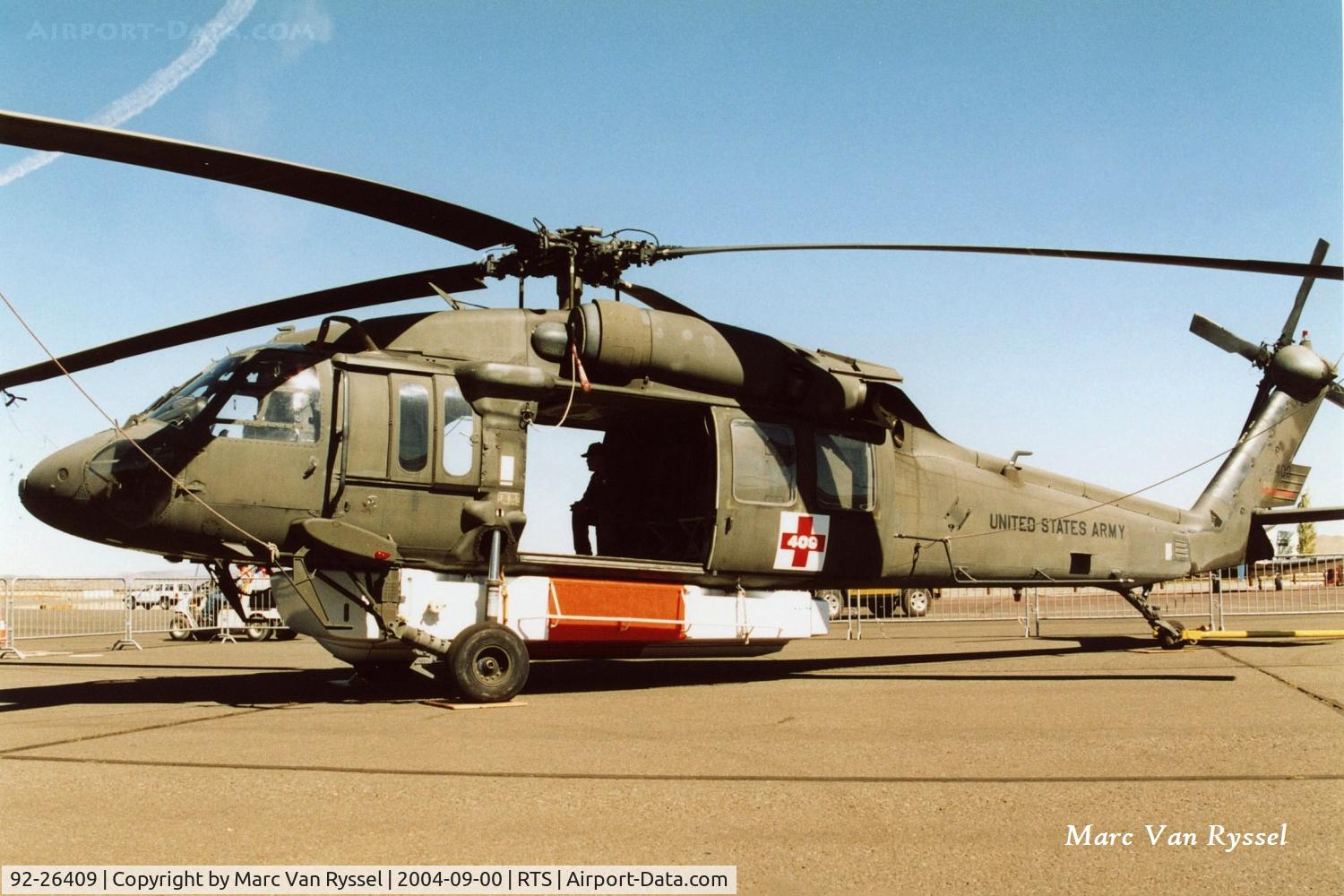 92-26409, 1992 Sikorsky UH-60L Black Hawk C/N not found 92-26409, At the 2004 Reno Air Races. 717 Medcol , Reno Stead.