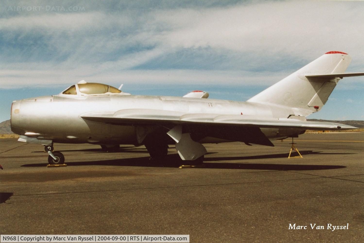 N968, Mikoyan-Gurevich MiG-17 Fresco C/N 1705, N968 at the 2004 Reno Air Races. Owner was Conrad Warren - Reno