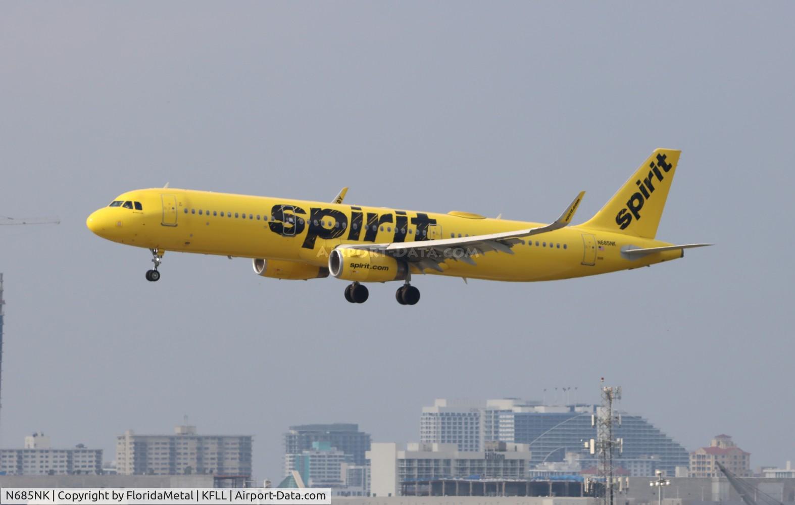 N685NK, 2018 Airbus A321-231 C/N 8115, NKS A321 zx sjo, mroc-fll