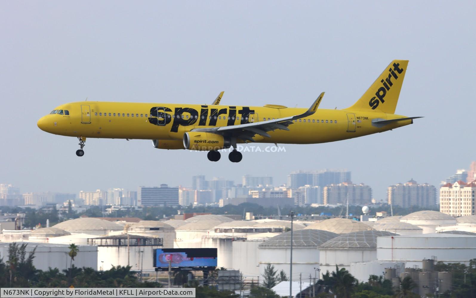 N673NK, 2017 Airbus A321-231SL C/N 7395, NKS A321 zx msy-fll