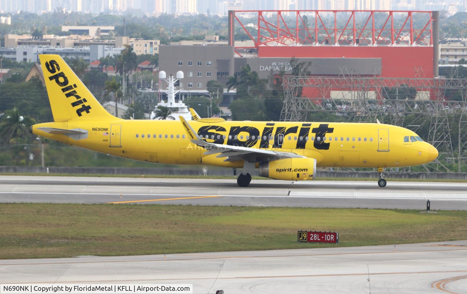 N690NK, 2018 Airbus A320-232 C/N 8434, NKS A320 zx fll-bwi