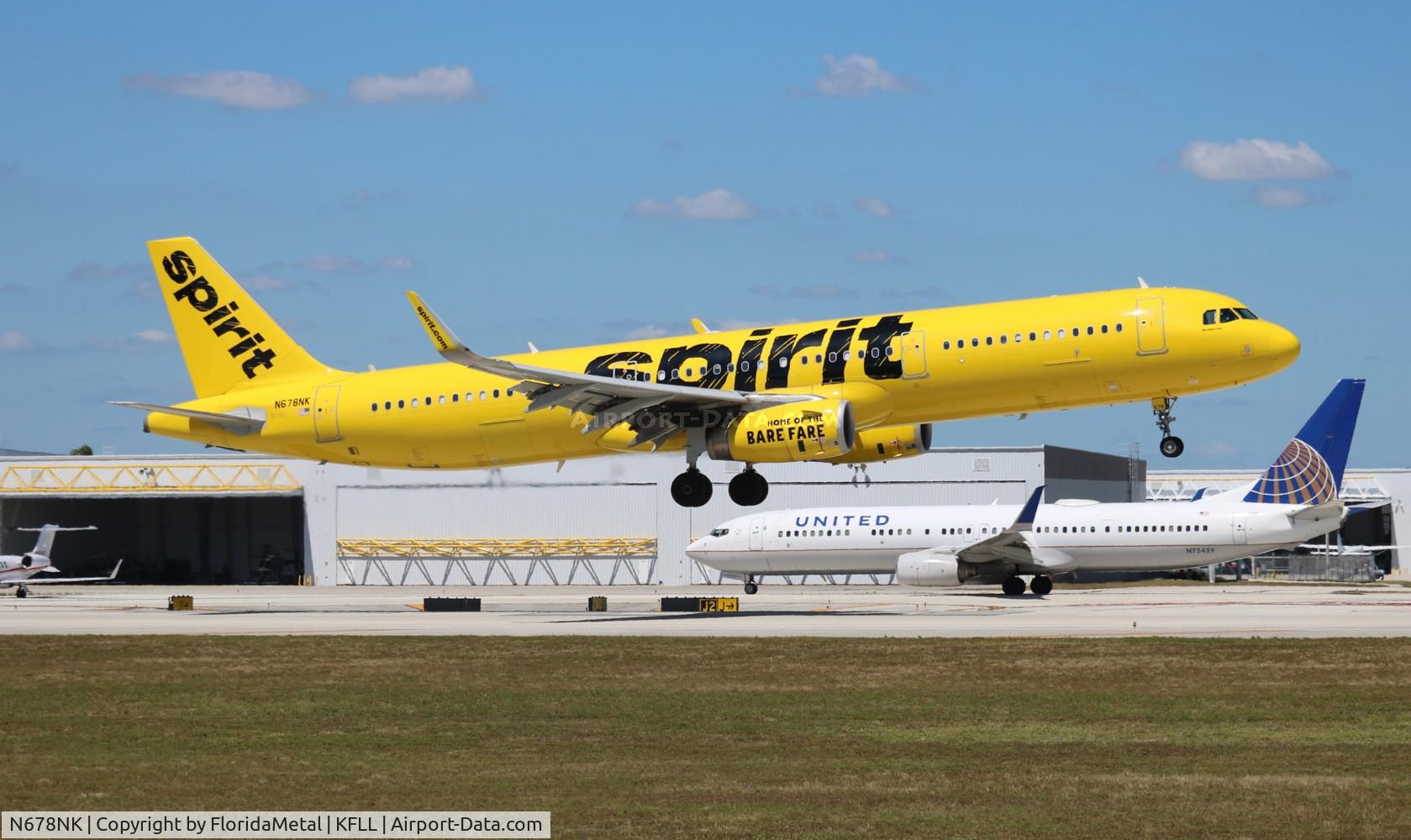 N678NK, 2017 Airbus A321-231 C/N 7857, NKS A321 zx sju-fll
