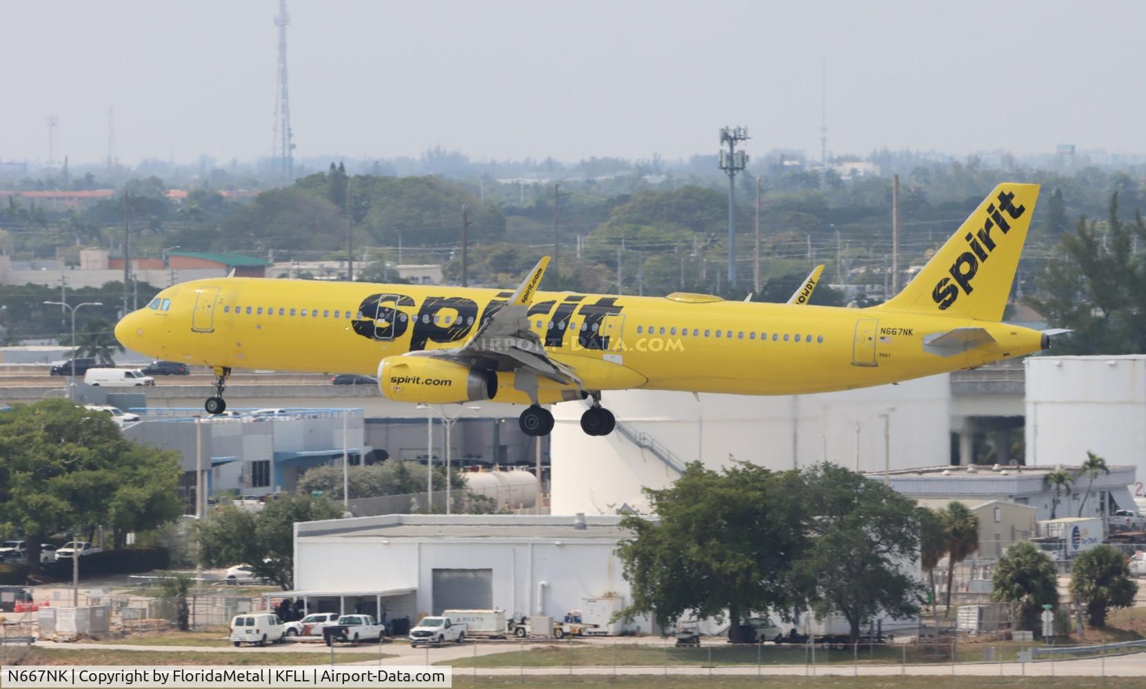 N667NK, 2016 Airbus A321-231 C/N 7058, NKS A321 zx cun, mmun-fll