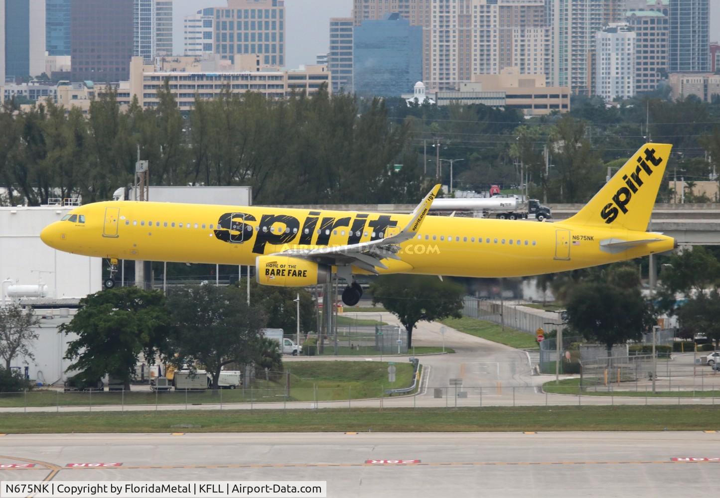 N675NK, 2017 Airbus A321-231 C/N 7668, NKS A321 zx dtw-fll