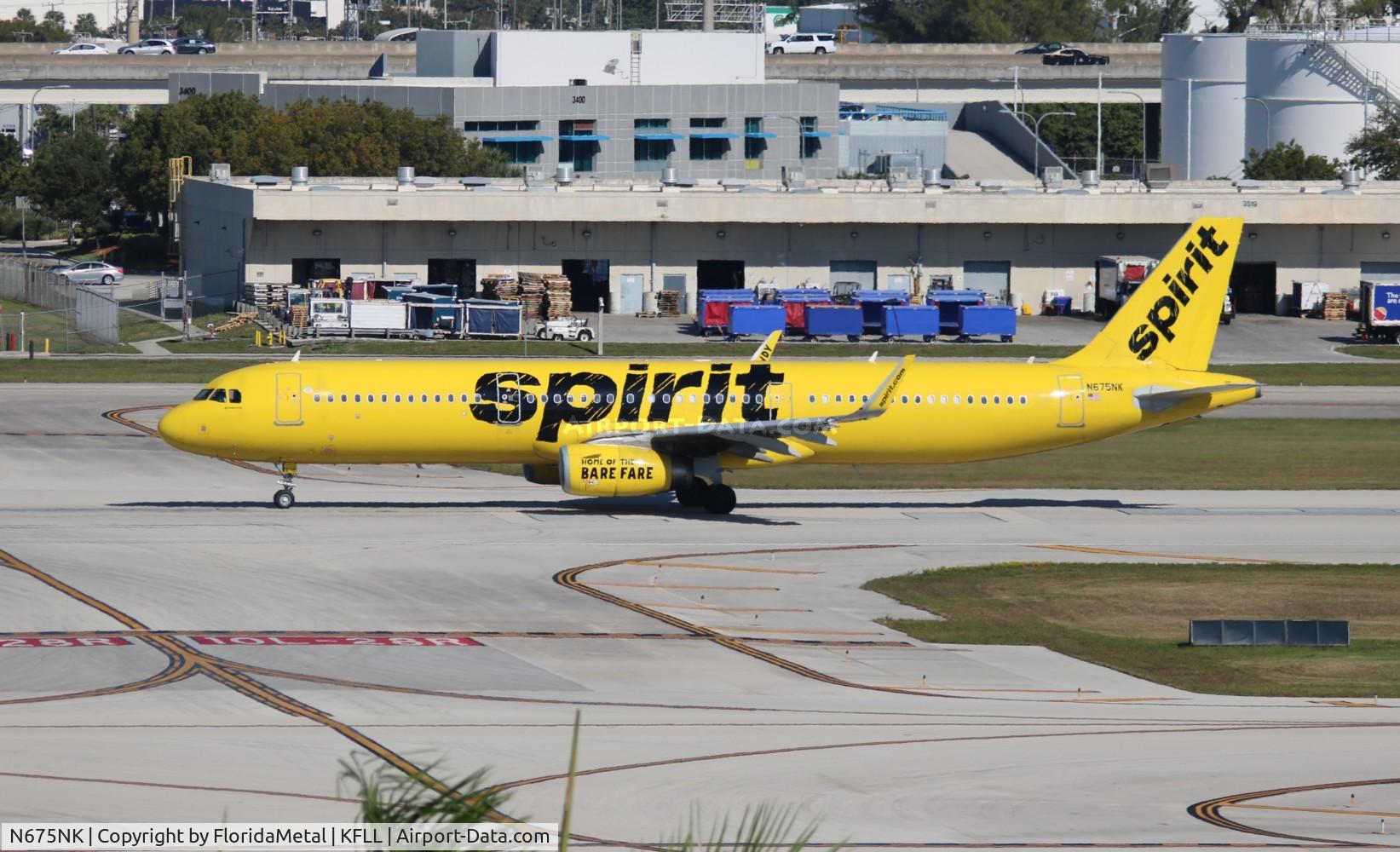 N675NK, 2017 Airbus A321-231 C/N 7668, NKS A321 zx fll-cle