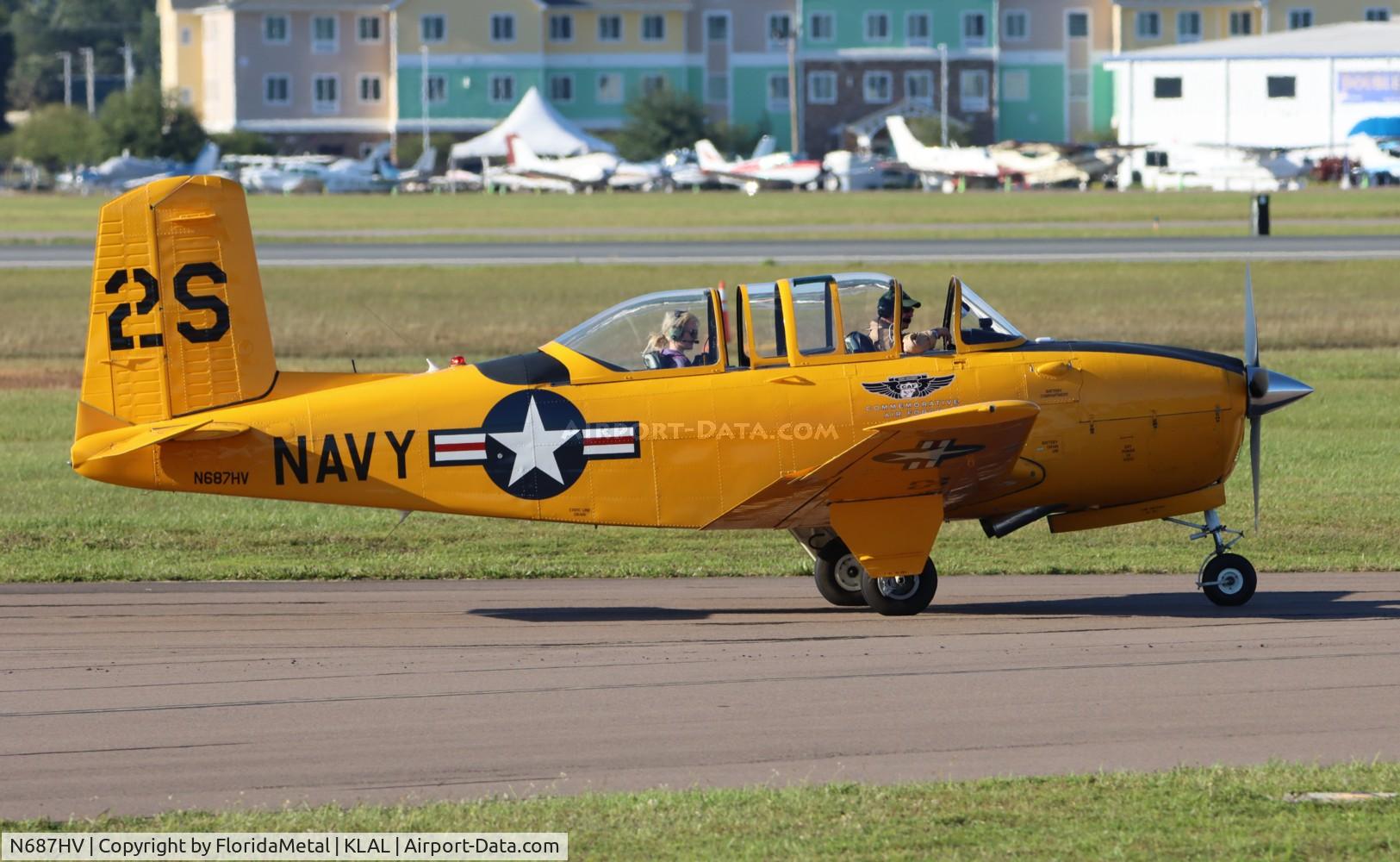 N687HV, 1955 Beech T-34B Mentor C/N BG-21, T-34 zx