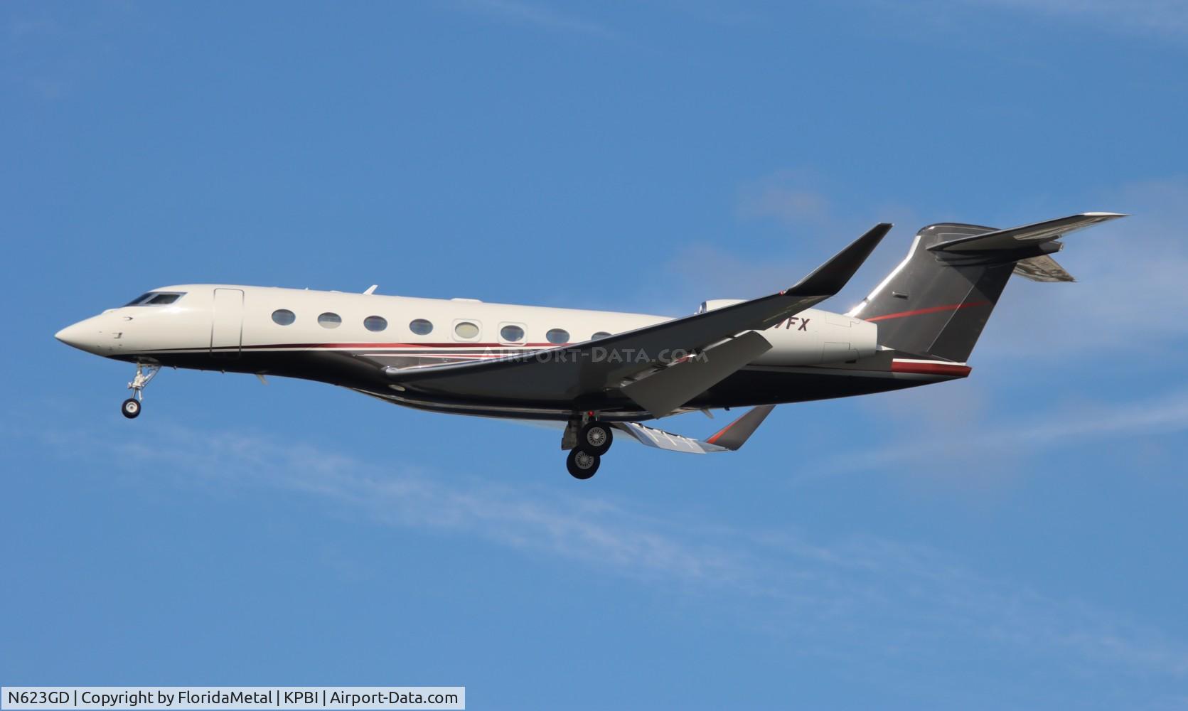 N623GD, 2016 Gulfstream G-VI (G650ER) C/N 6203, G650 zx een-pbi