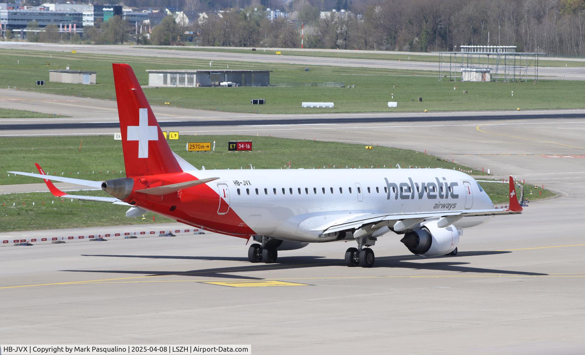 HB-JVX, 2013 Embraer 190STD (ERJ-190-100STD) C/N 19000603, ERJ-190-100STD