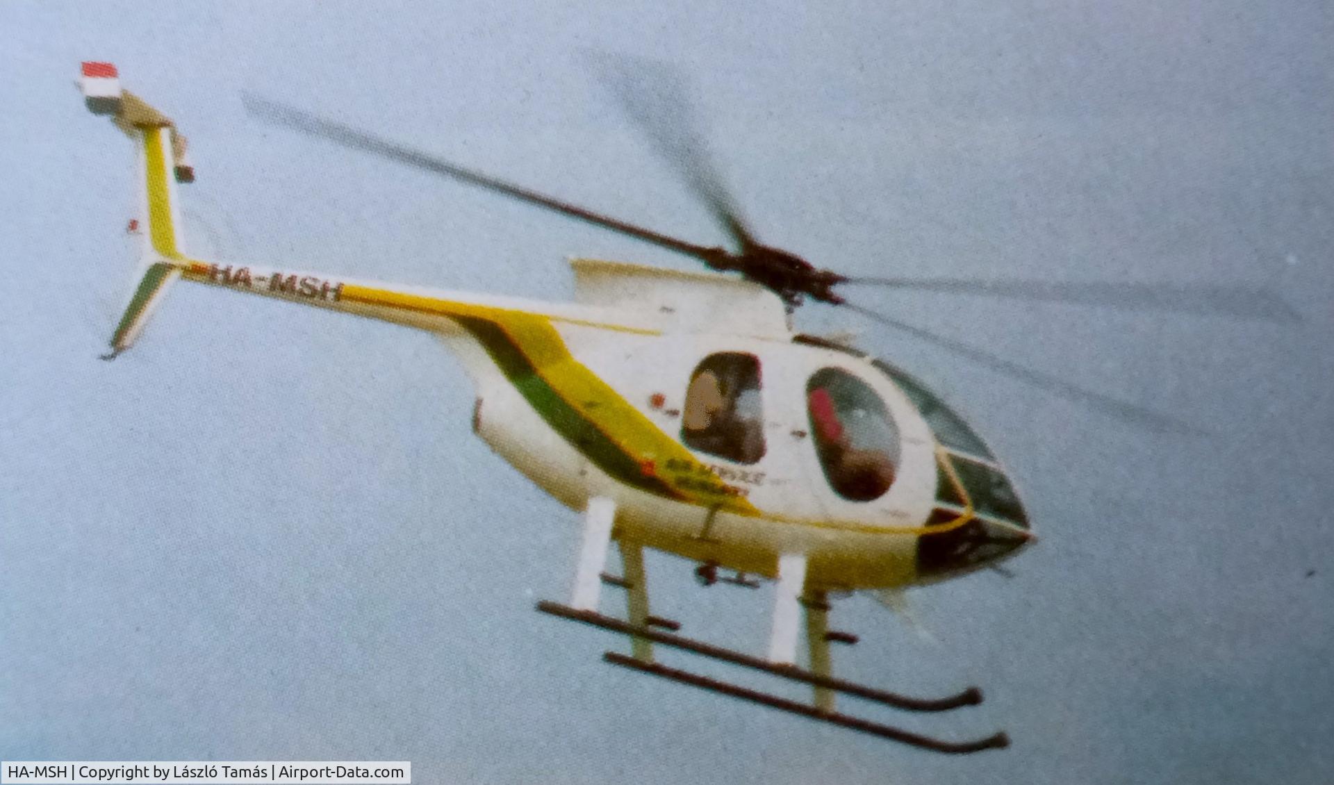 HA-MSH, 1988 McDonnell Douglas MD-500E (369E) C/N 0309E, Pleasure flight, Hungary, 1992