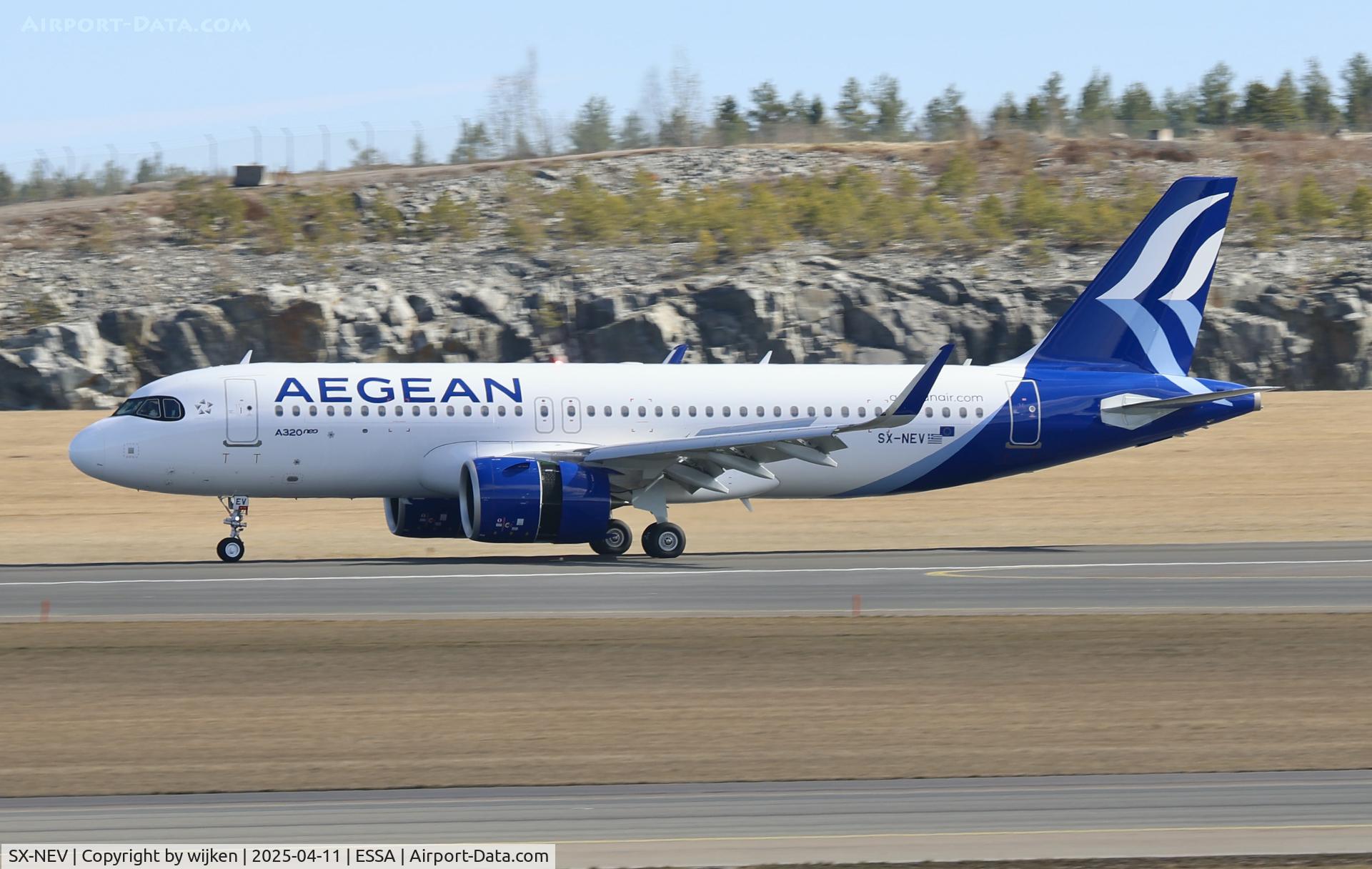 SX-NEV, 2025 Airbus A320-271N C/N 12449, Rwy 19R