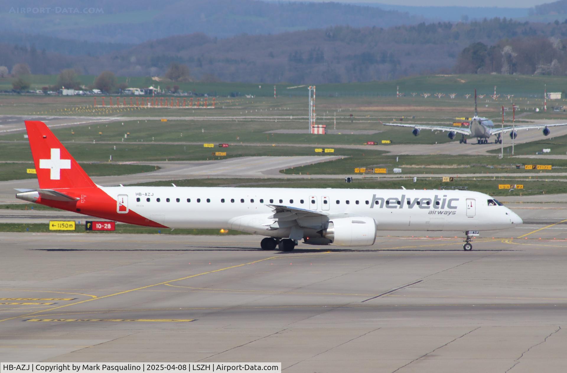 HB-AZJ, 2021 Embraer E195-E2 (ERJ-190-400 STD) C/N 19020057, ERJ-190-400STD