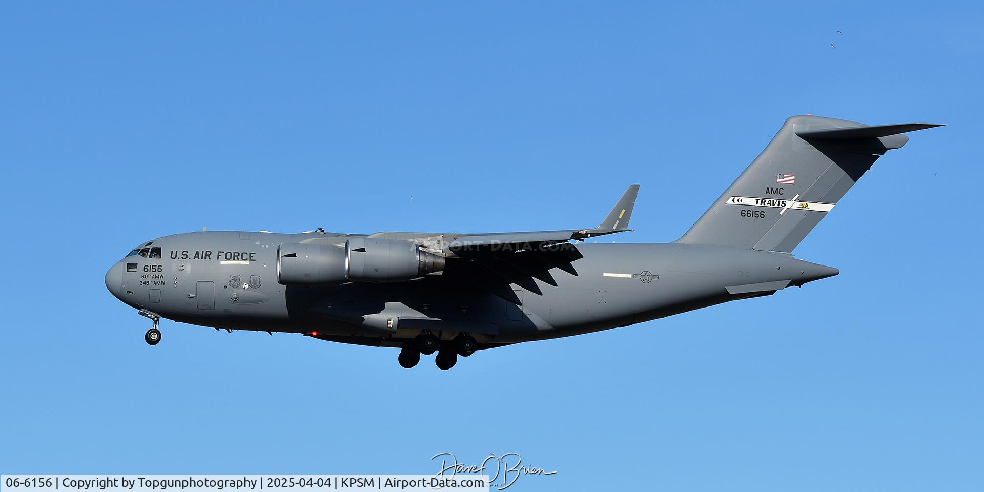 06-6156, 2006 Boeing C-17A Globemaster III C/N F-163/P-156, REACH803 of 21st AS	Travis AFB, CA