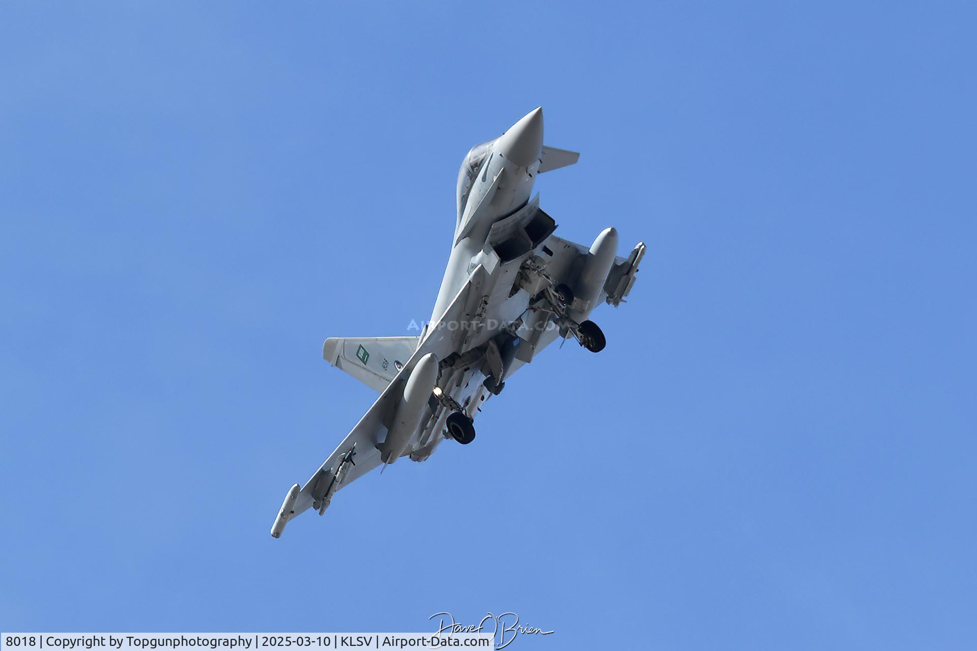 8018, Eurofighter Typhoon EF-2000 F2 C/N CS048, RSAF Typhoon returning from RF25-2 mission