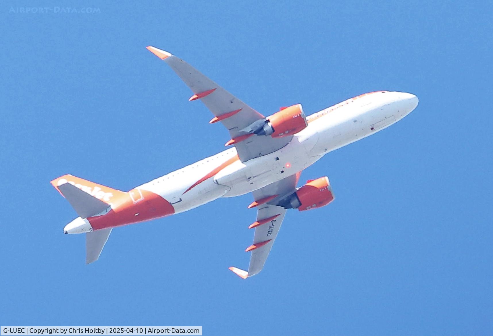 G-UJEC, Airbus 320-251N C/N 11549, Over Amwell, Herts into Stansted, Essex (EGSS)
