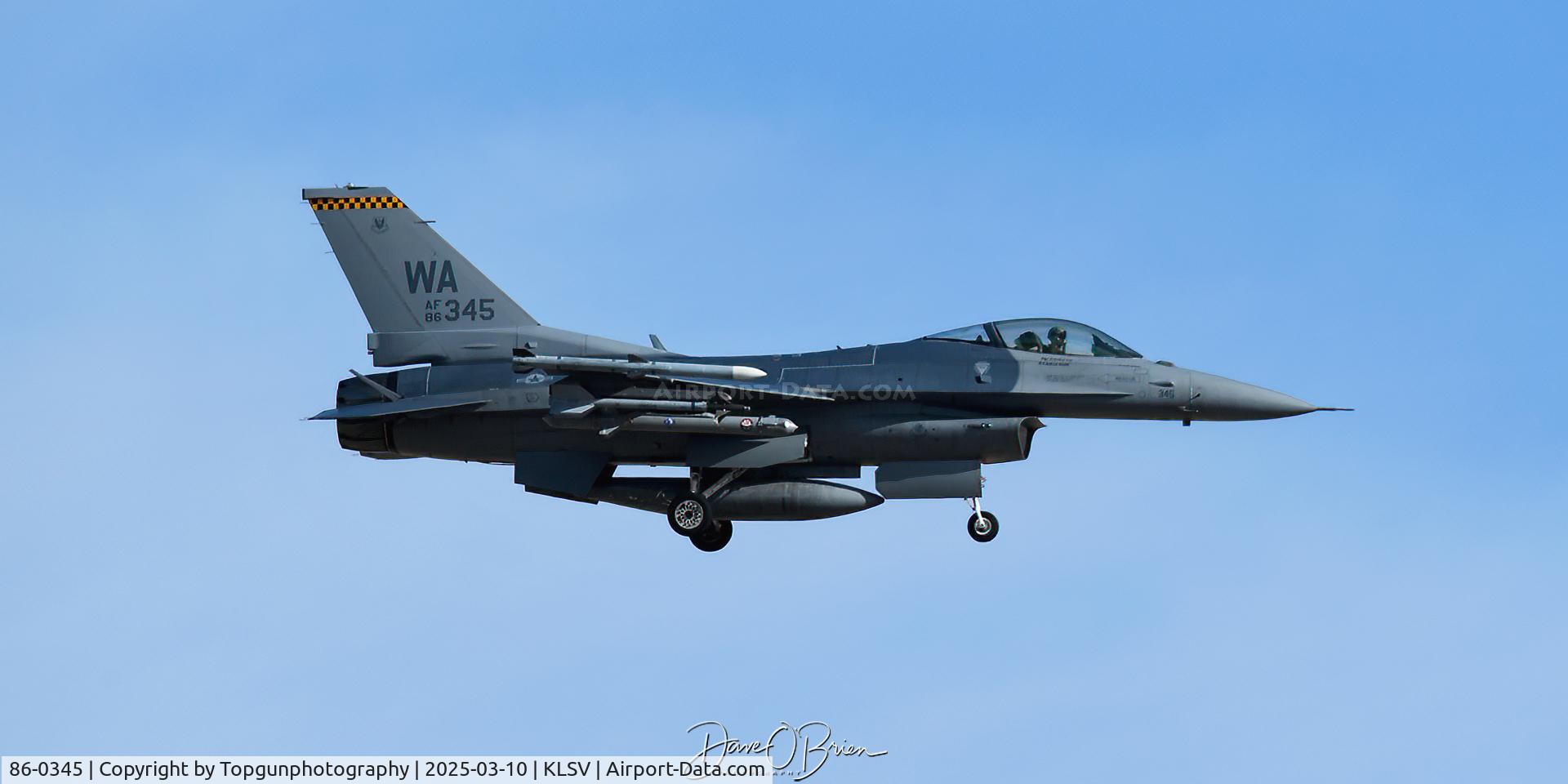86-0345, 1986 Lockheed Martin F-16C Fighting Falcon C/N 5C-451, MIG12 64th AGRS